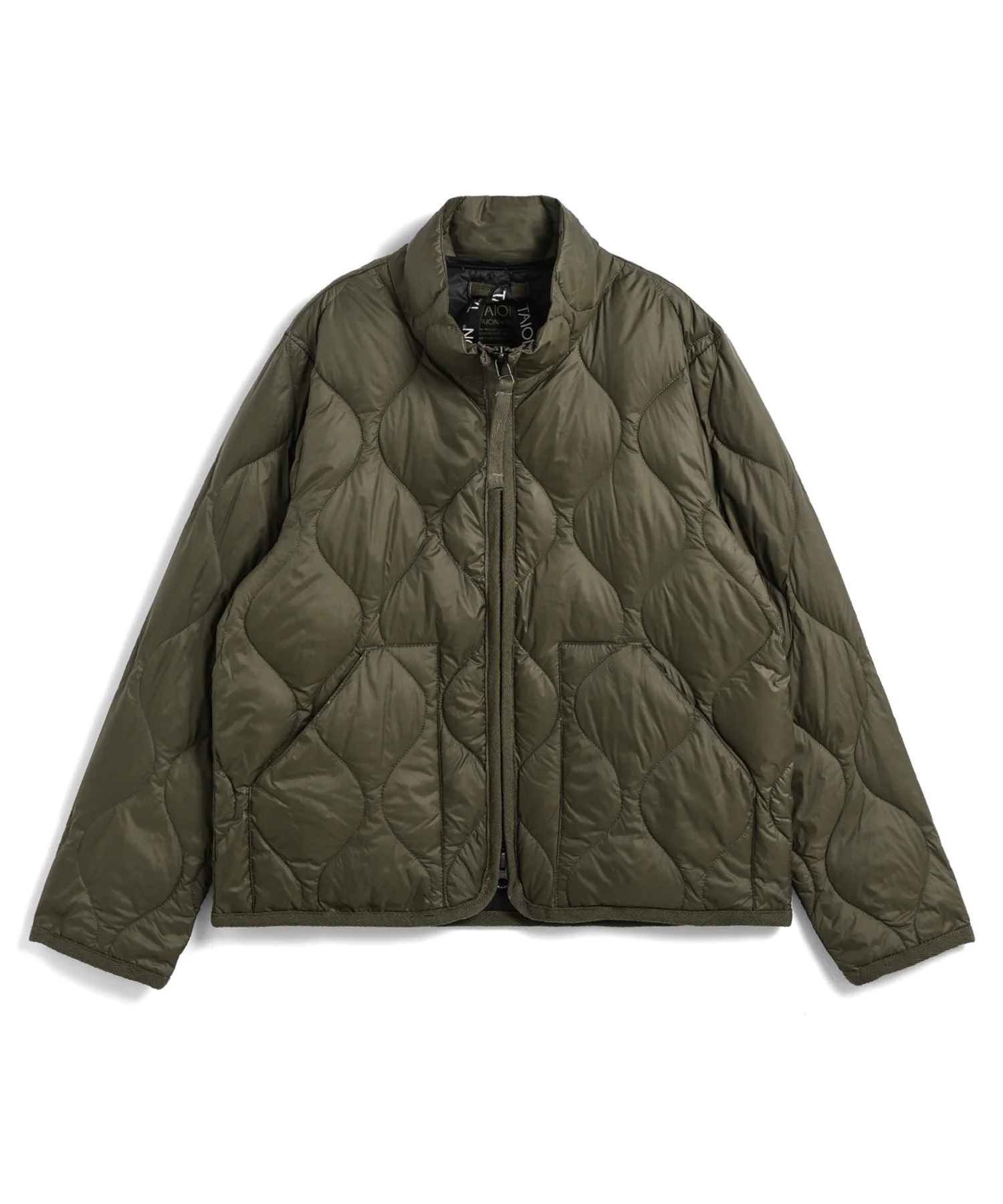 Kids Military Hi-Neck W-Zip Down Jacket (Soft Shell) - Image 11