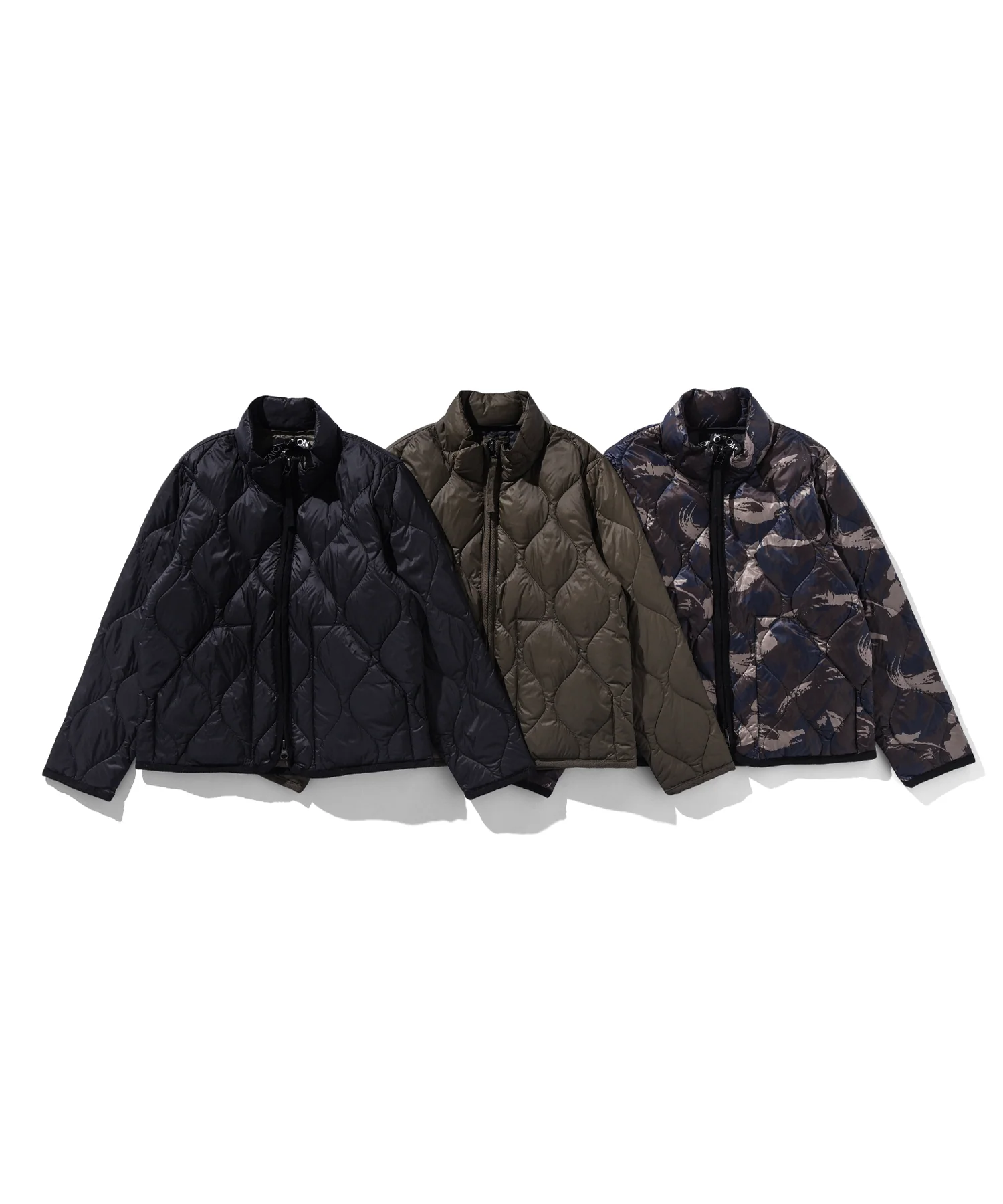 Kids Military Hi-Neck W-Zip Down Jacket (Soft Shell) - Image 6