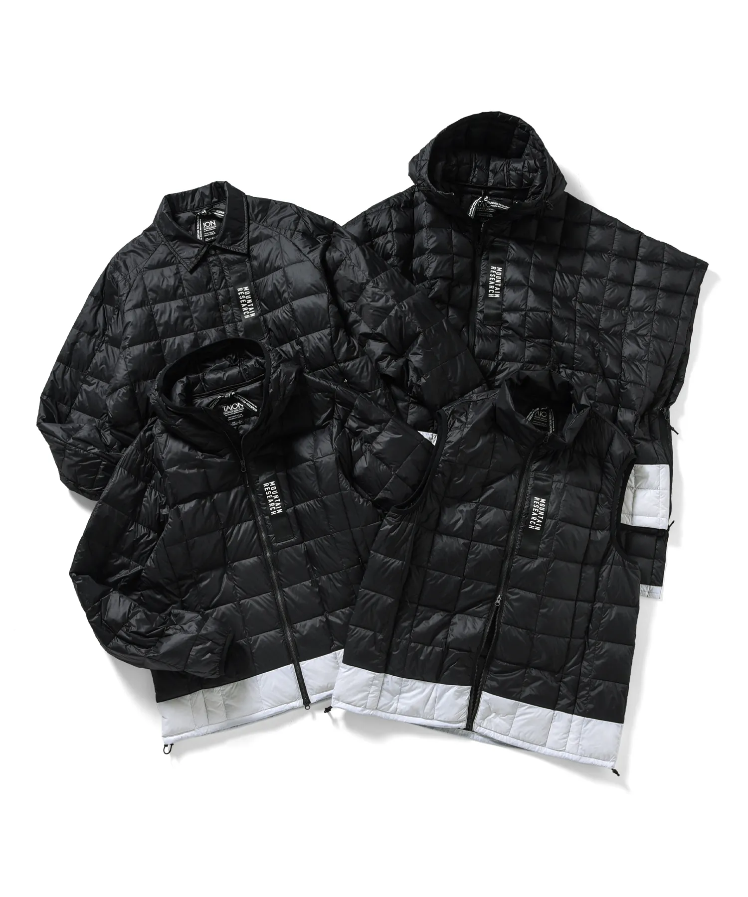 Mountain Research x TAION Basic Down Coach Jacket <MR-TA-109B-WHL> - Image 8