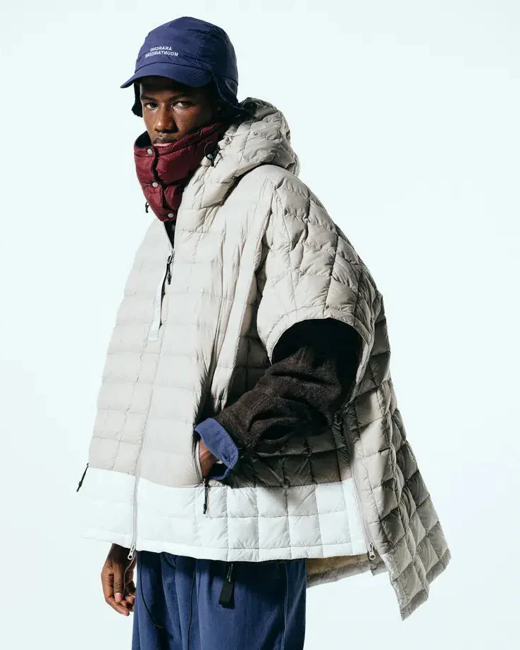 Mountain Research x TAION Down Poncho <MR-TA-106ZPC-WHL> - Image 10