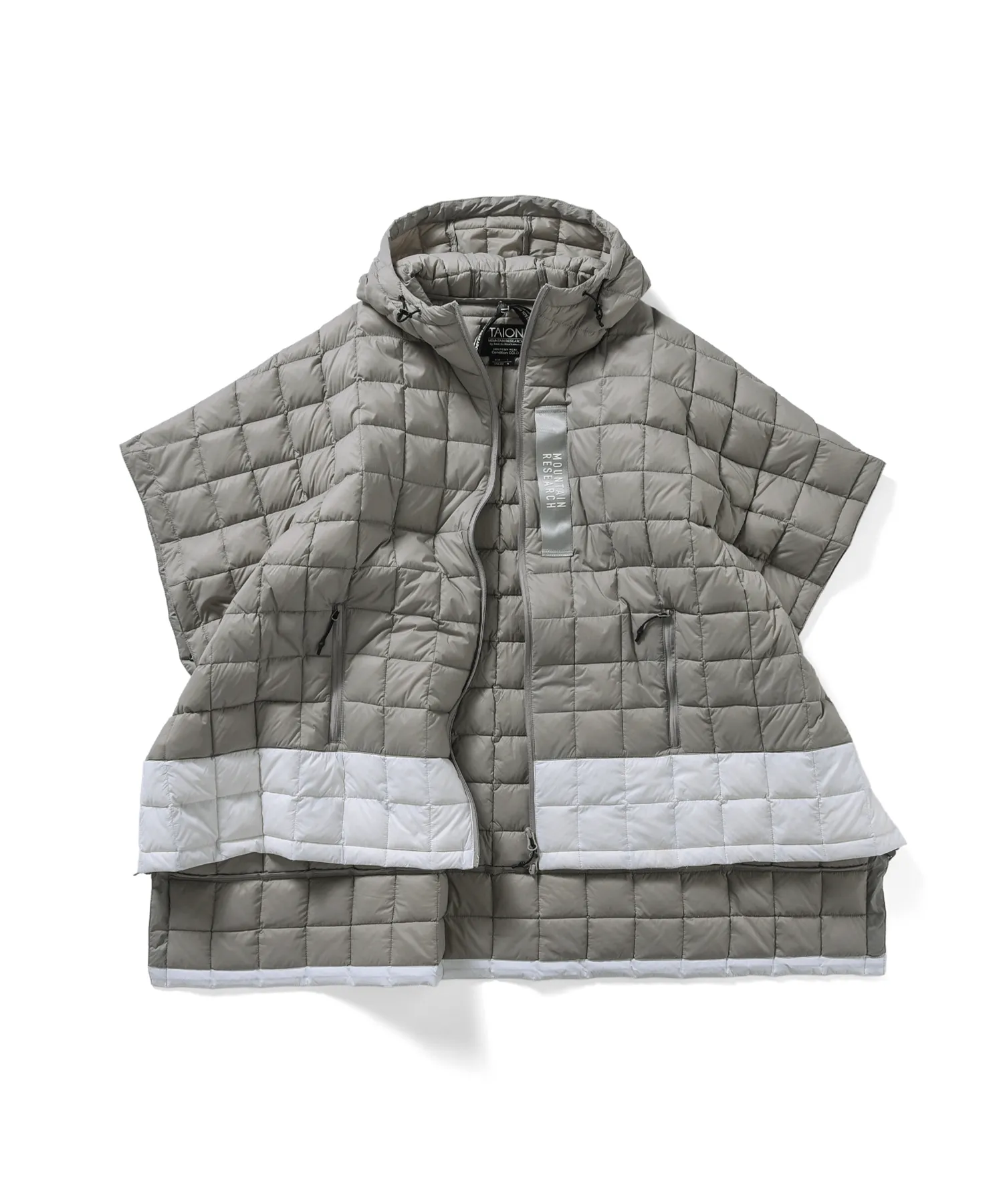 Mountain Research x TAION Down Poncho <MR-TA-106ZPC-WHL> - Image 5