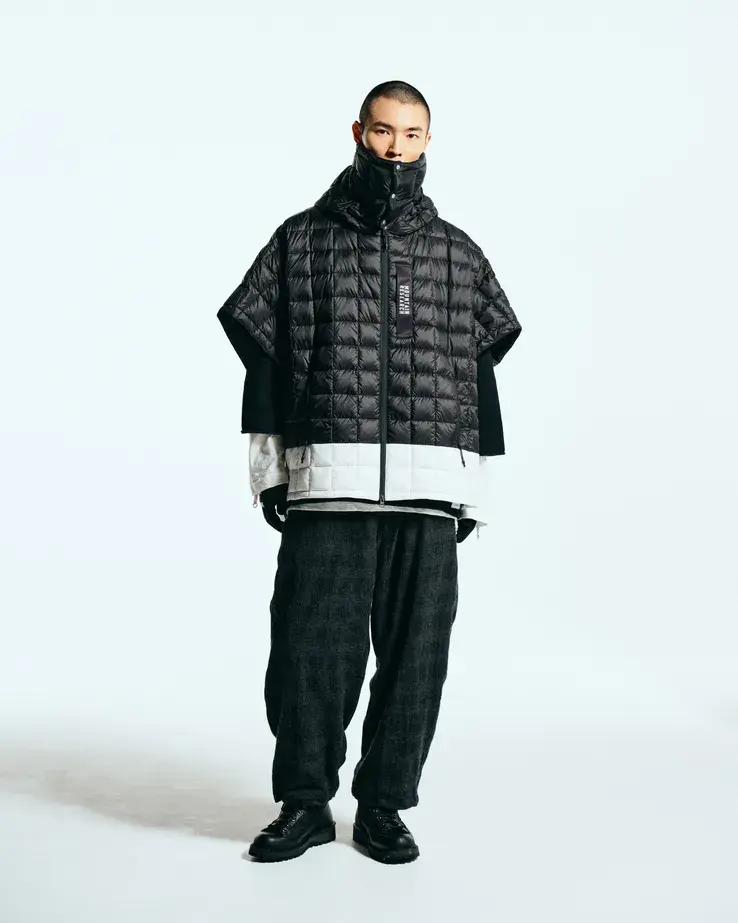 Mountain Research x TAION Down Poncho <MR-TA-106ZPC-WHL> - Image 8