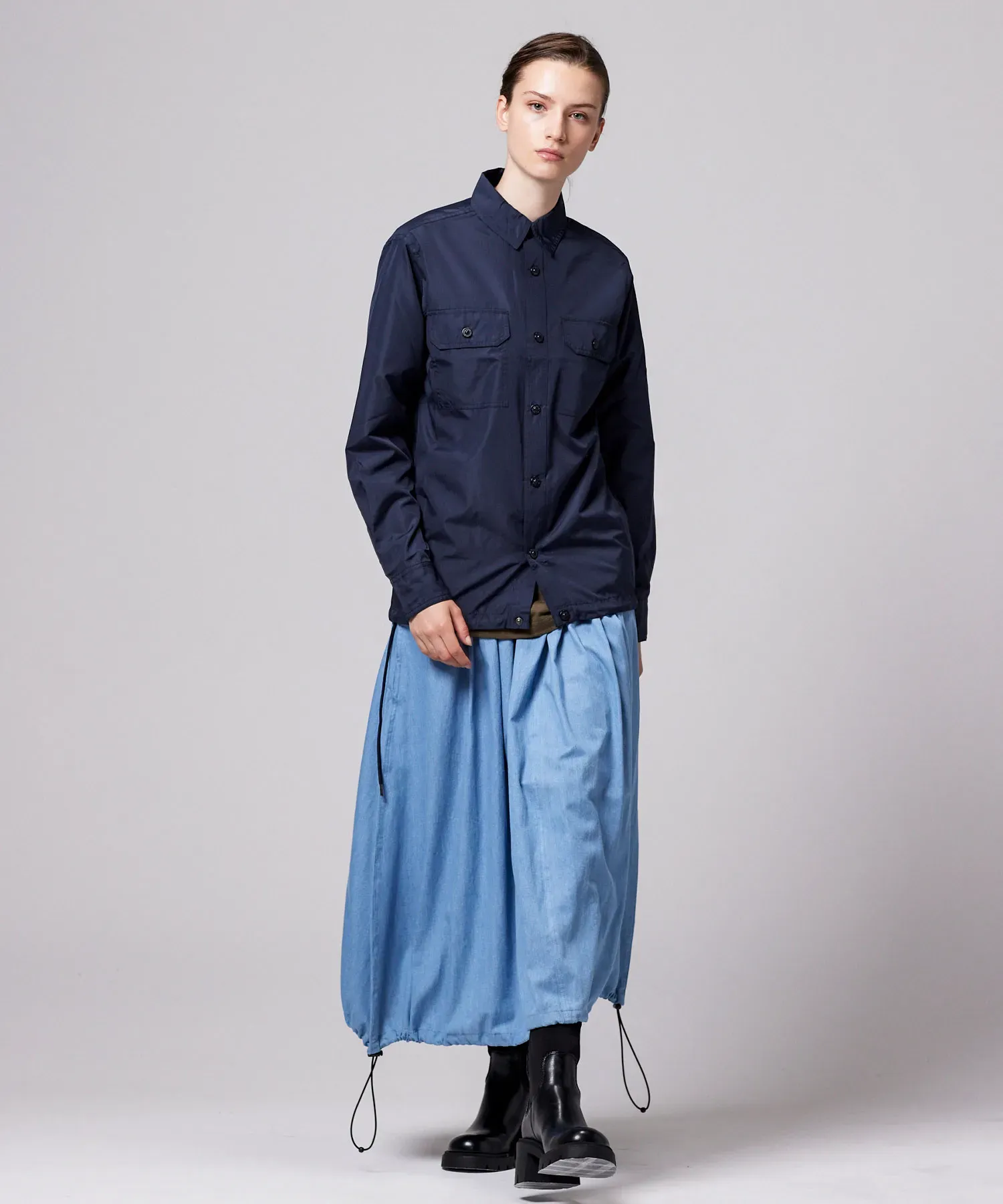 Non down Military Gather Skirt - Image 4