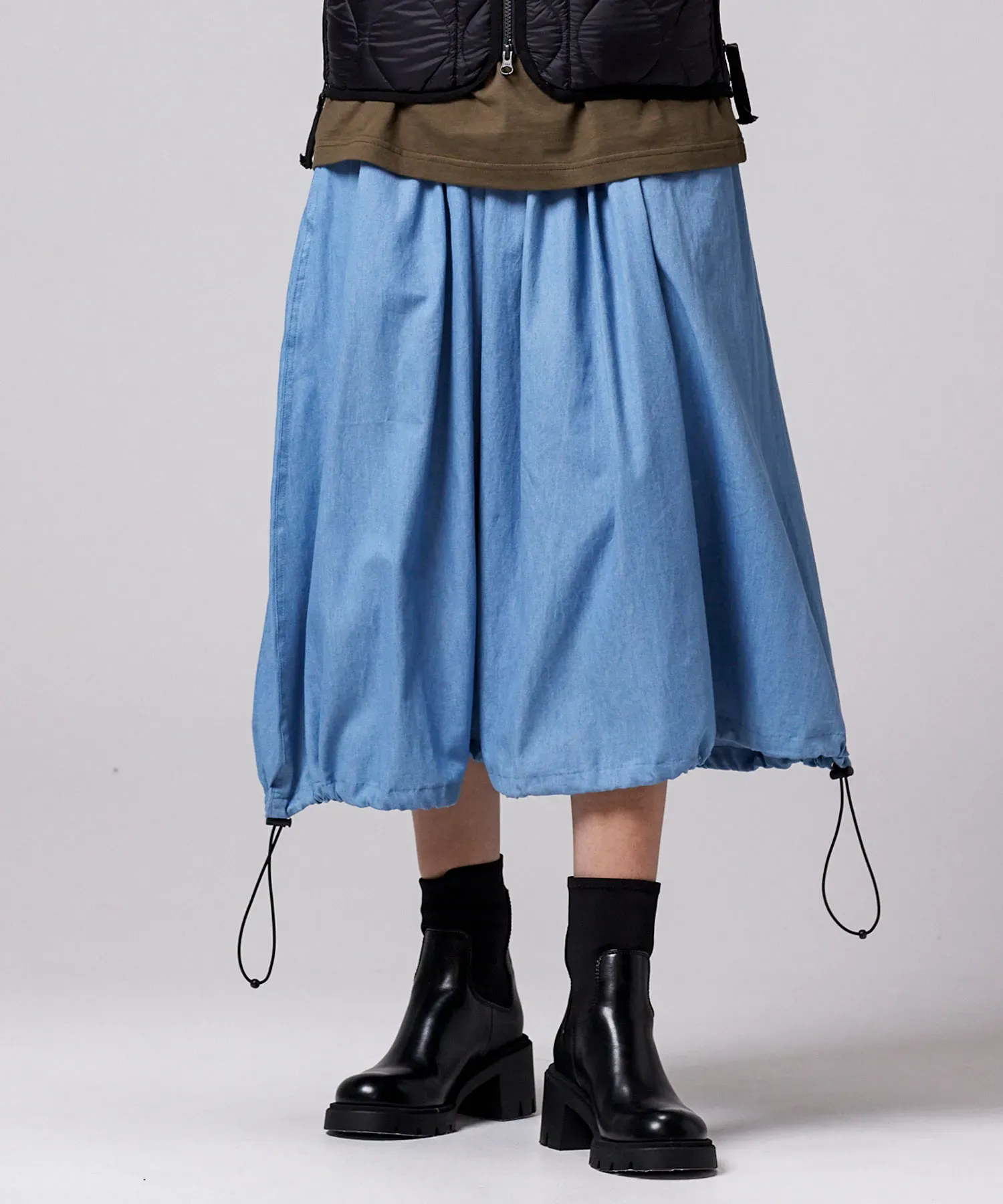Non down Military Gather Skirt - Image 5