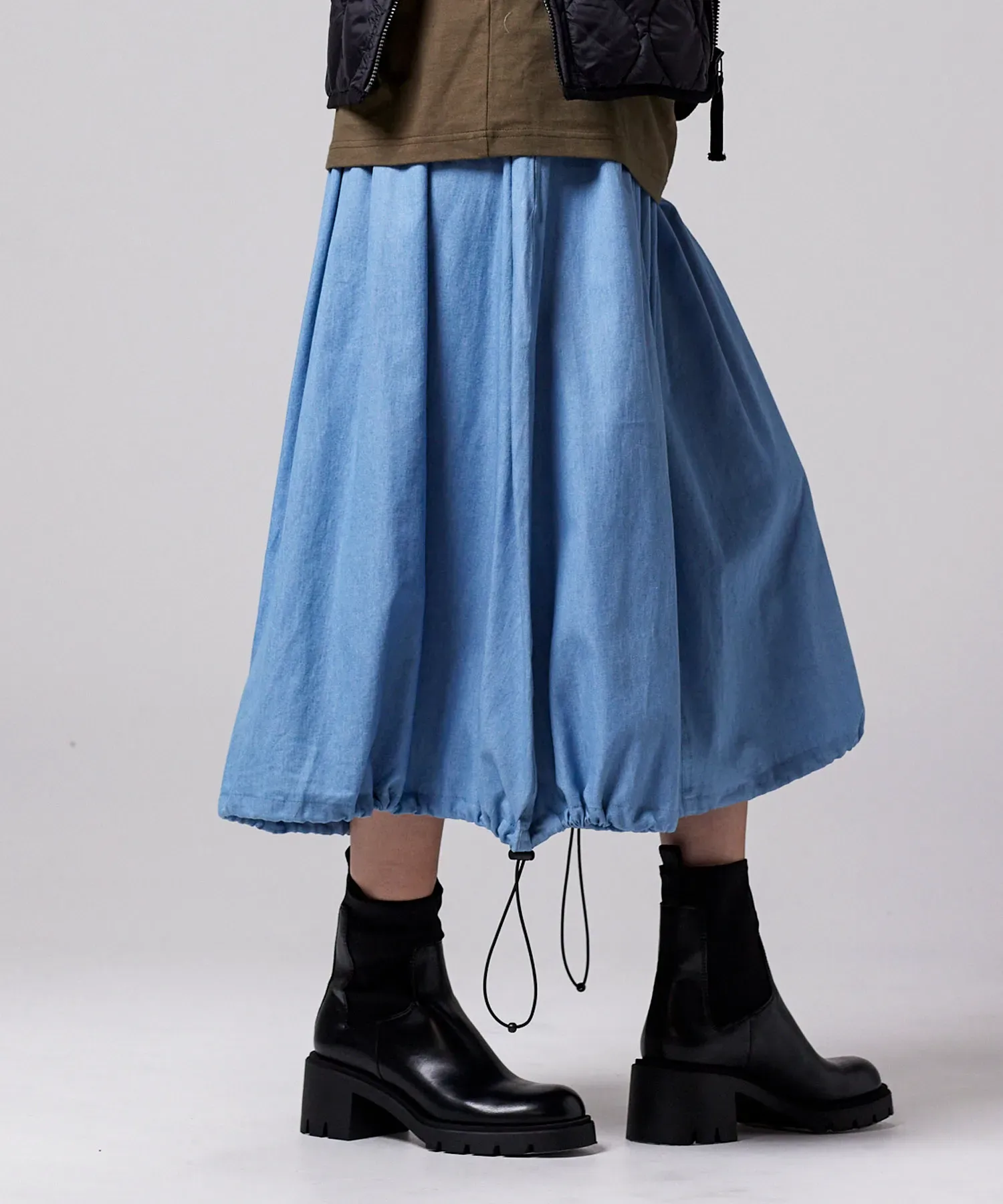 Non down Military Gather Skirt - Image 6
