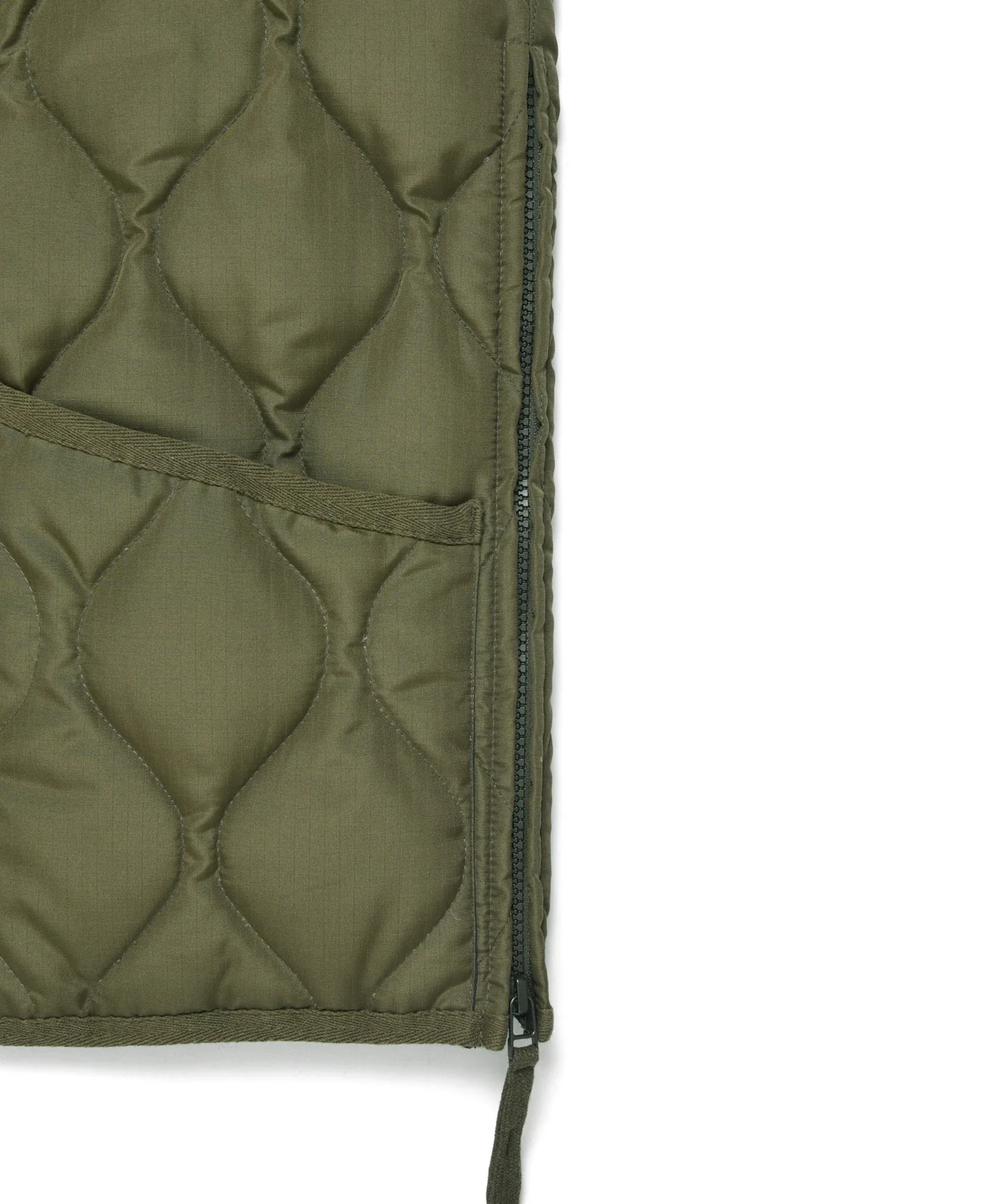 Unisex Military Zip V-Neck Down Vest (Hard Shell) - Image 7