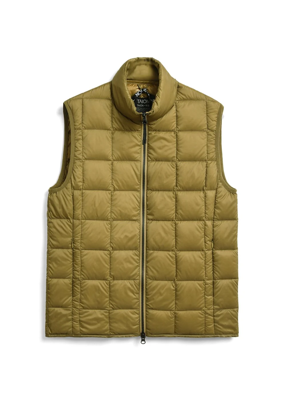 Unisex Basic Hi-Neck W-Zip Down Vest - Image 23