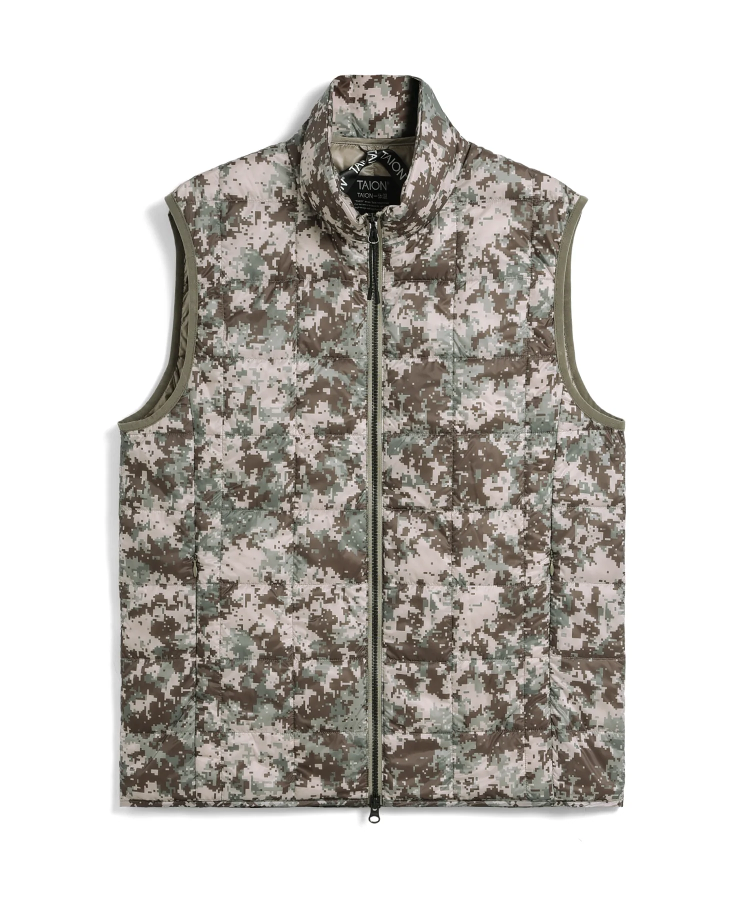 Unisex Basic Hi-Neck W-Zip Down Vest - Image 24