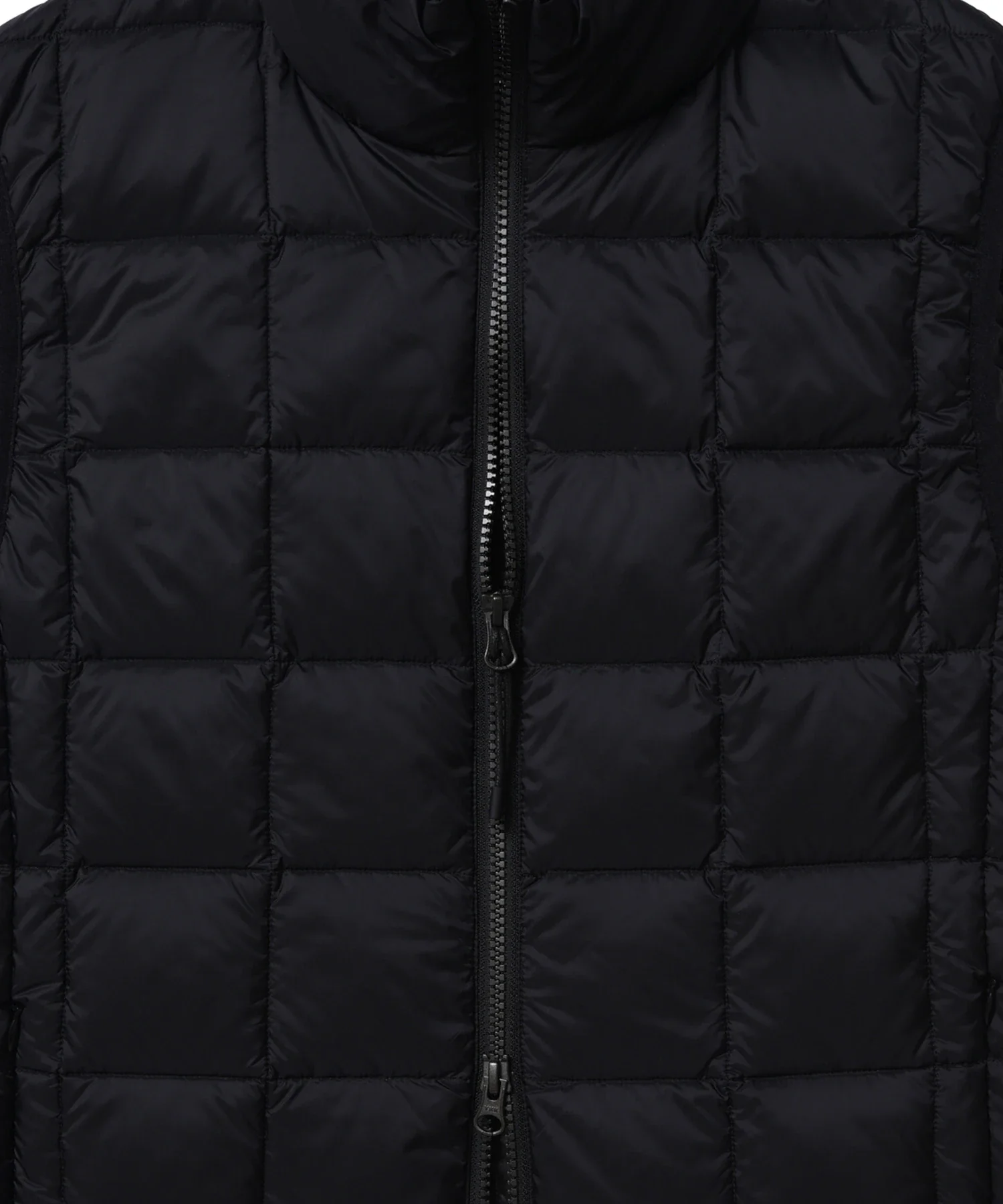 Unisex Basic Hi-Neck W-Zip Down Vest - Image 5