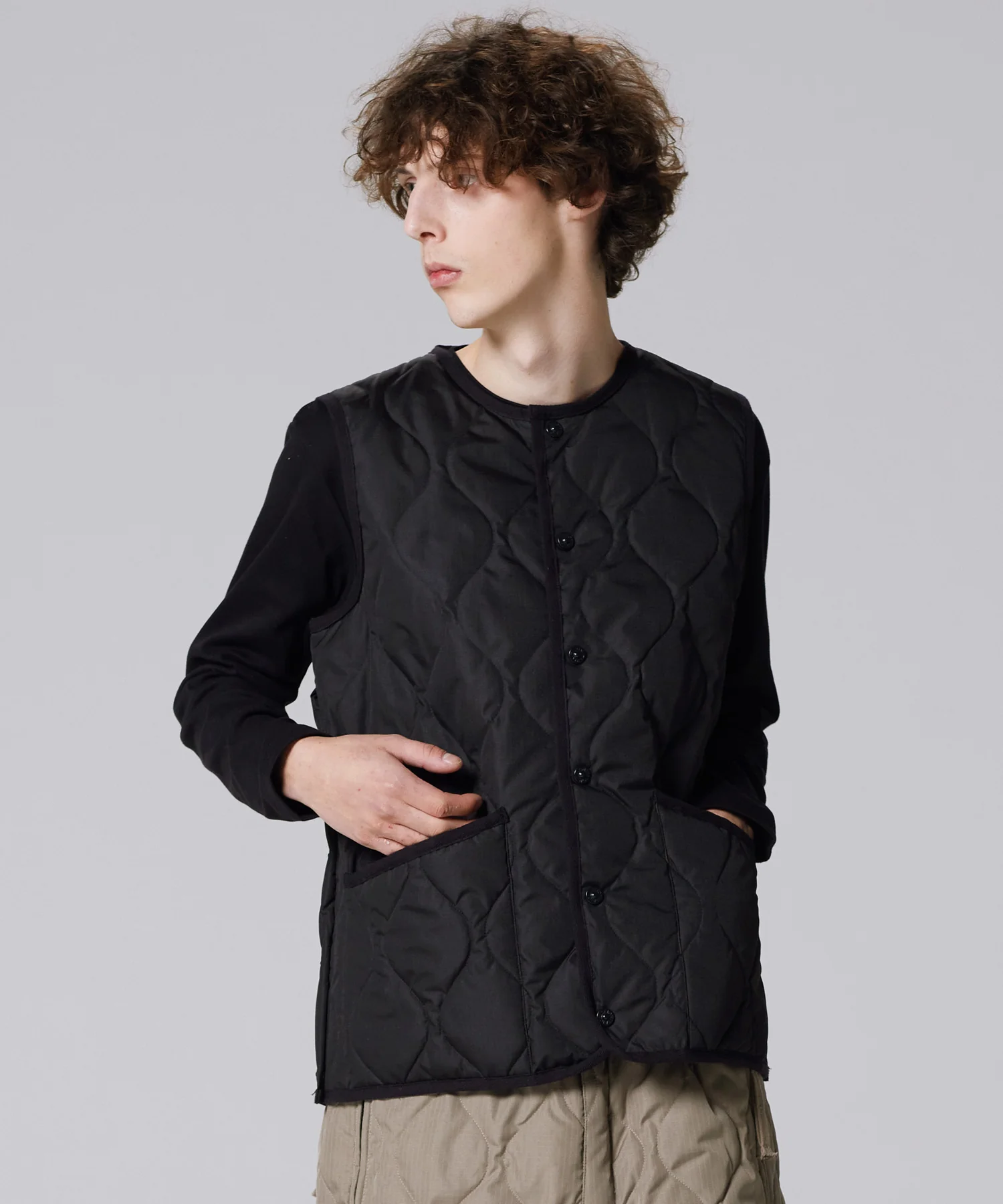 Unisex Military Crew Neck Down Vest (Hard Shell) - Image 12
