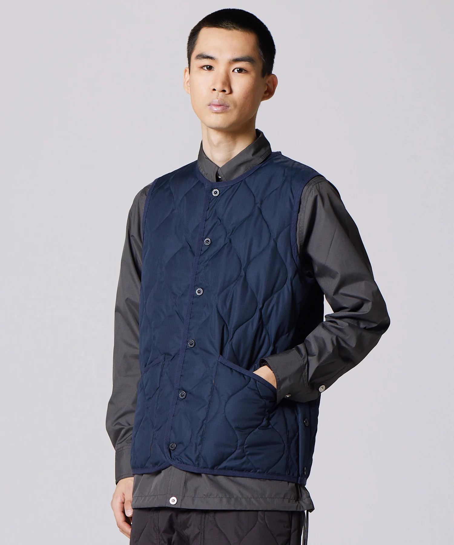 Unisex Military Crew Neck Down Vest (Hard Shell) - Image 15