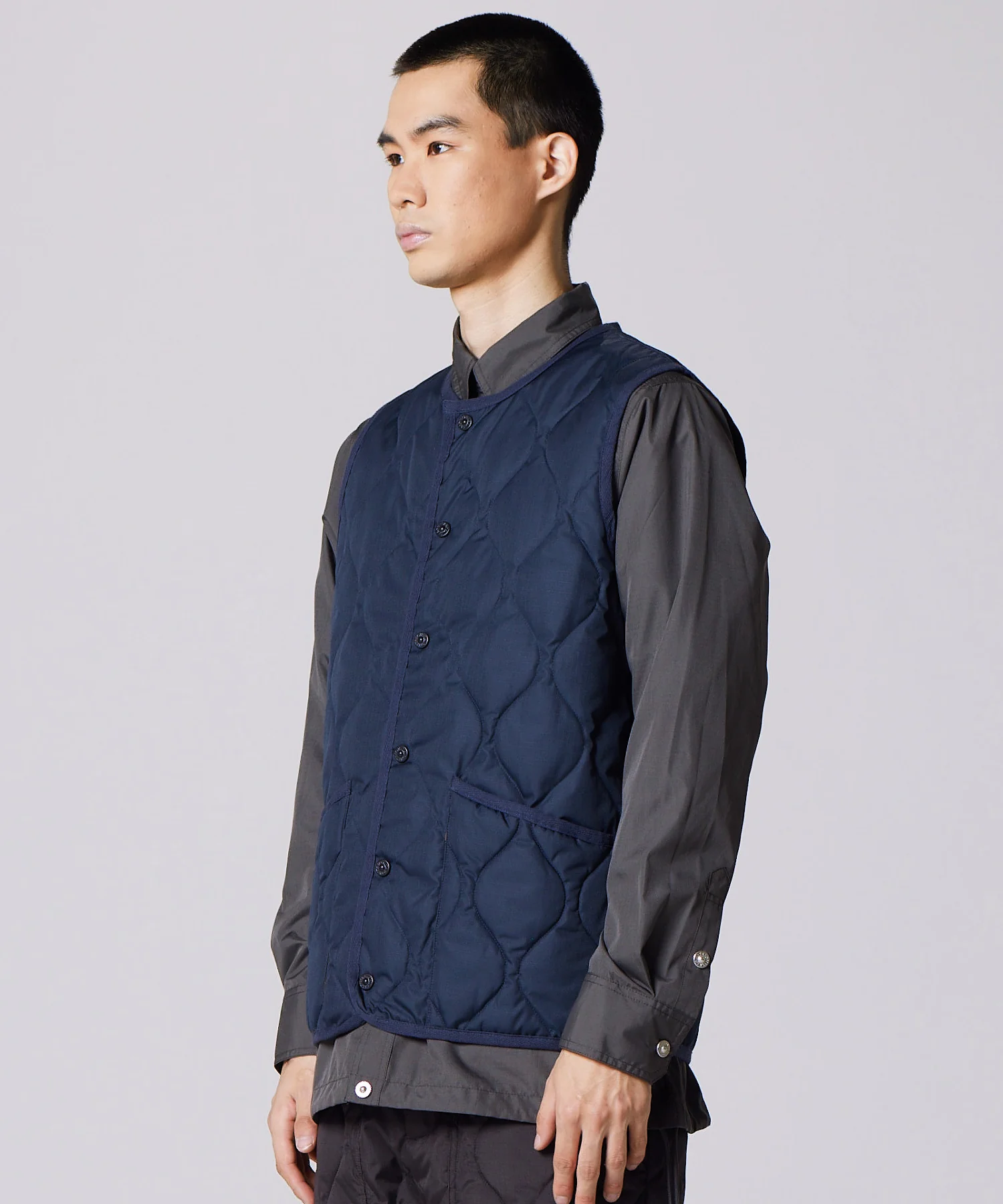 Unisex Military Crew Neck Down Vest (Hard Shell) - Image 9