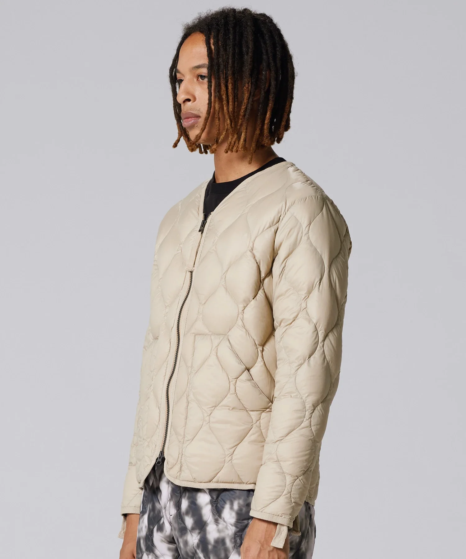 Unisex Military W-Zip V-Neck Down Jacket (Soft Shell) - Image 22