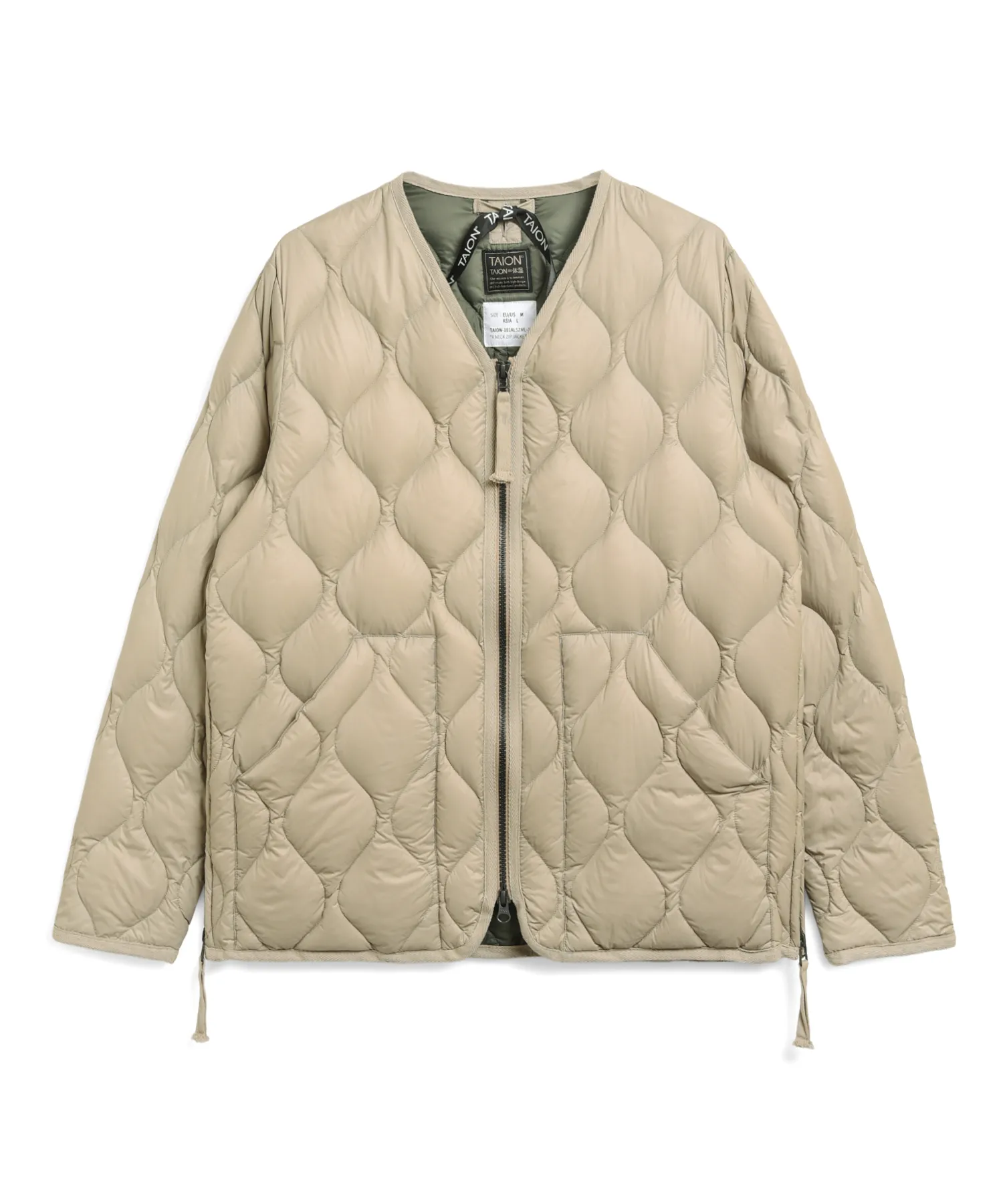 Unisex Military W-Zip V-Neck Down Jacket (Soft Shell) - Image 23