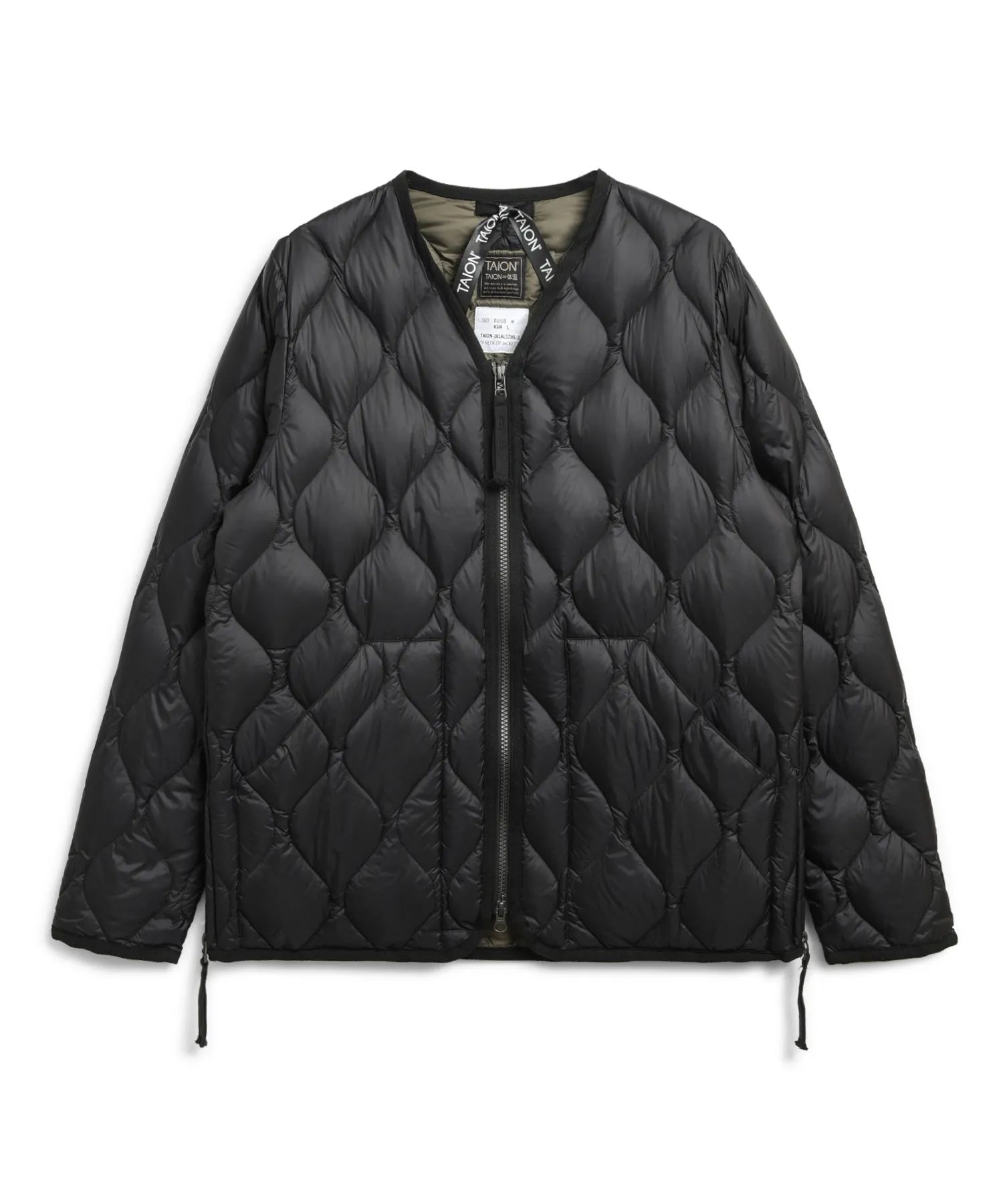 Unisex Military W-Zip V-Neck Down Jacket (Soft Shell) - Image 25