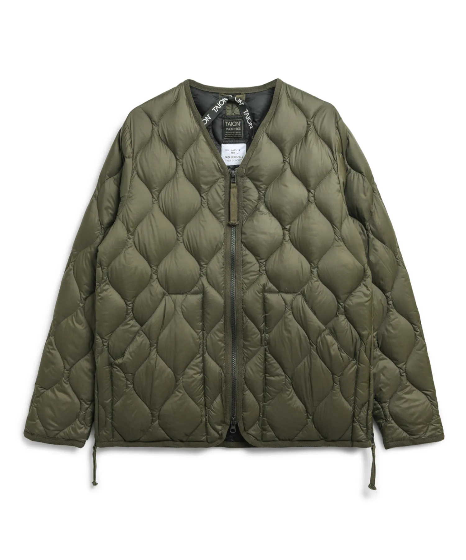 Unisex Military W-Zip V-Neck Down Jacket (Soft Shell) - Image 27