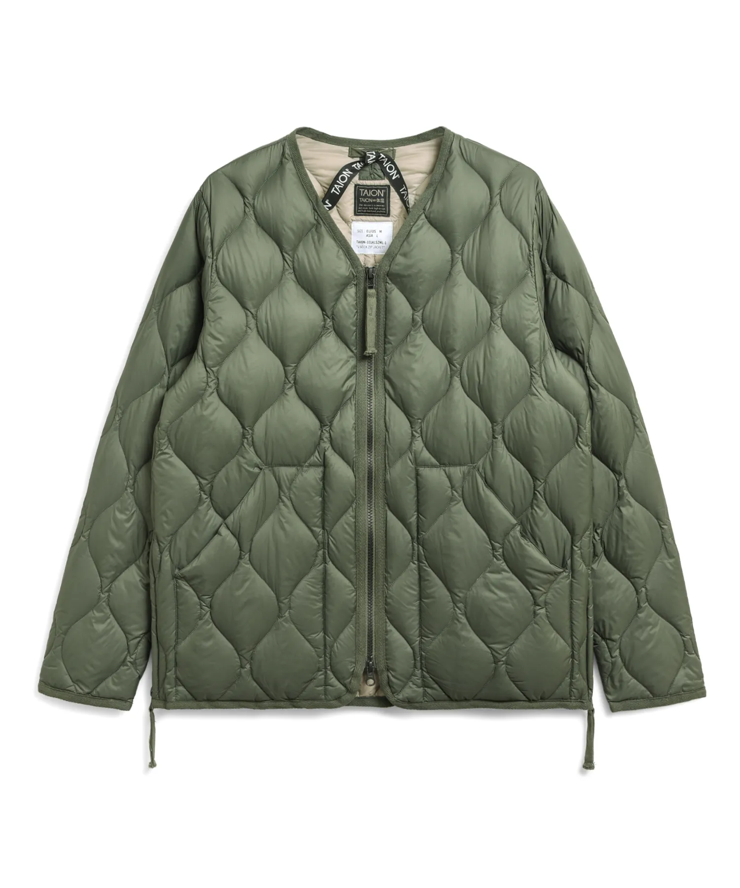 Unisex Military W-Zip V-Neck Down Jacket (Soft Shell) - Image 29