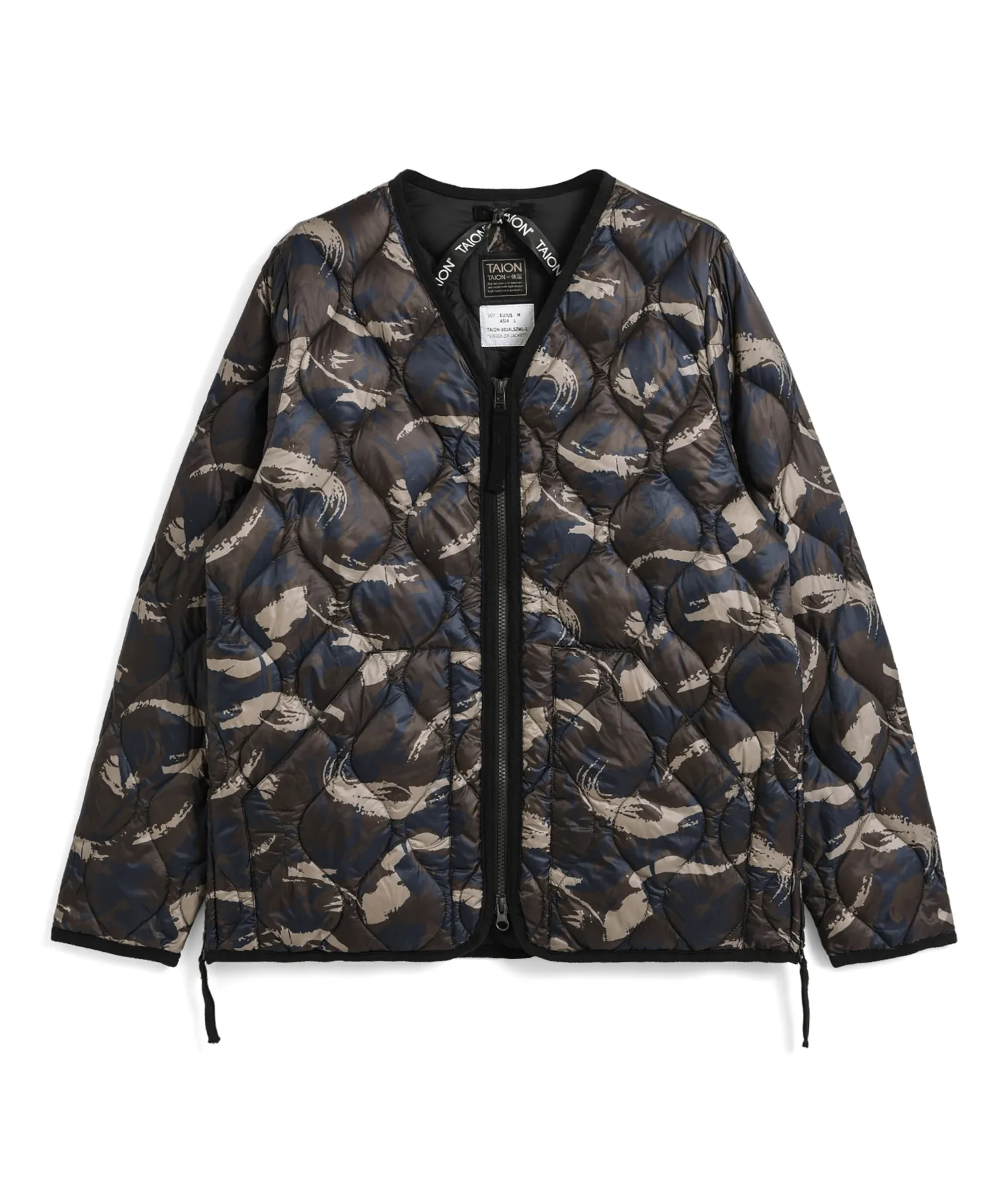 Unisex Military W-Zip V-Neck Down Jacket (Soft Shell) - Image 31