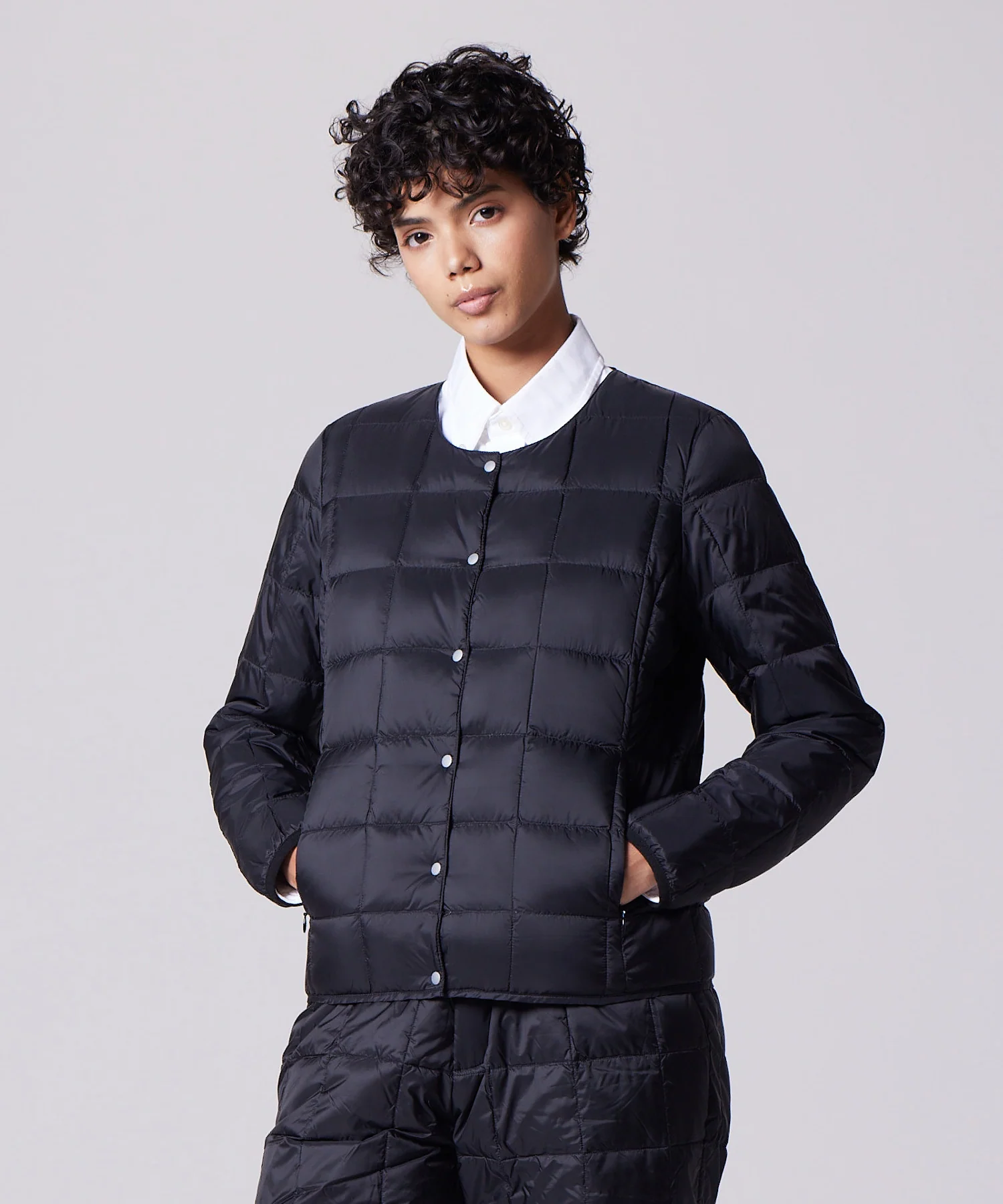 Unisex Basic Crew Neck Down Jacket - Image 17