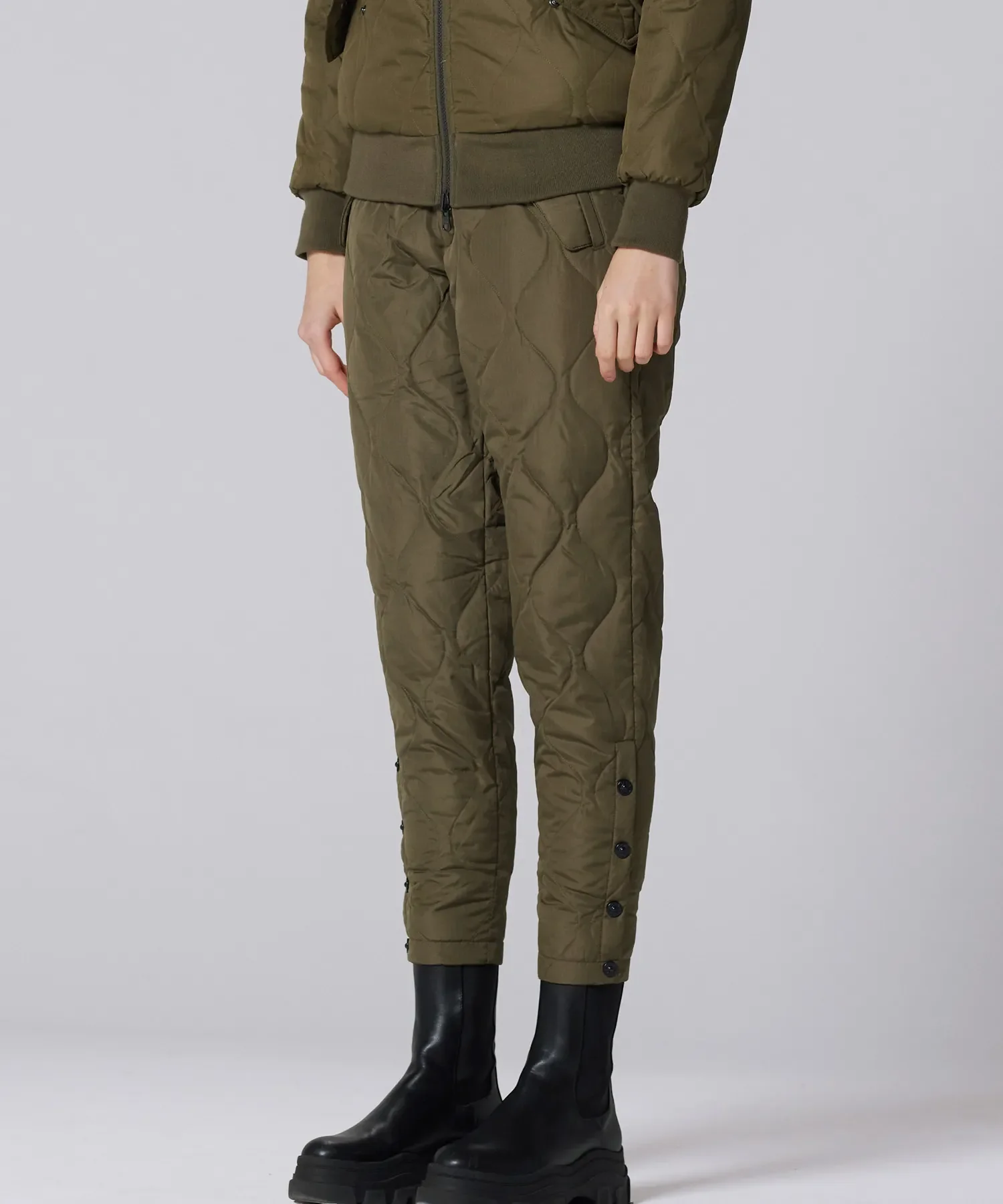 Unisex Military Zip Slit Parachute Down Pants (Hard Shell) - Image 12