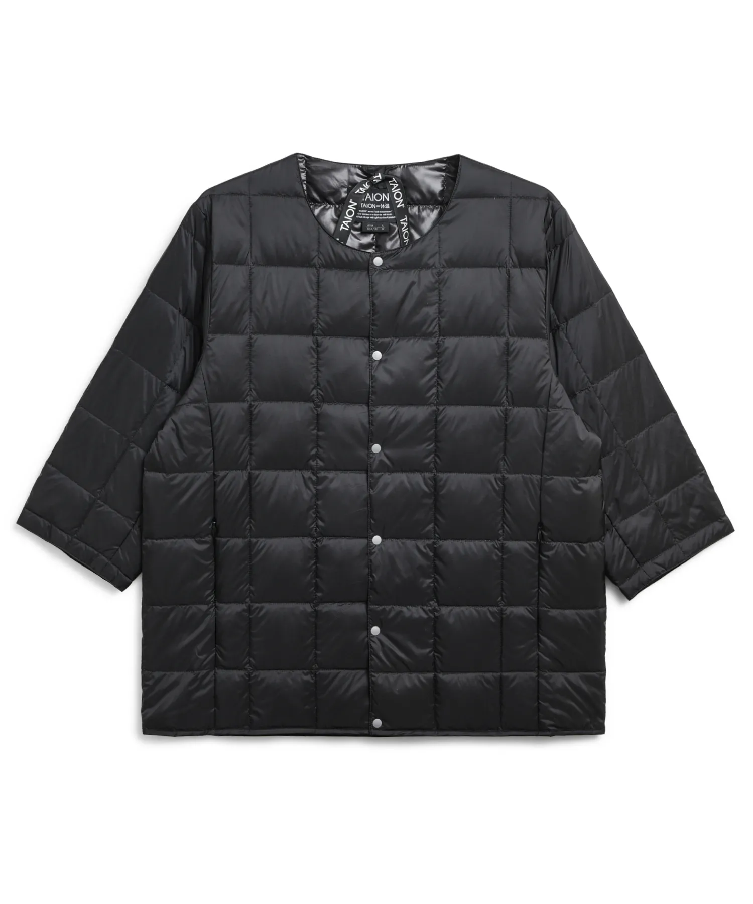 Unisex Basic Crew Neck Down 3/4 Sleeve - Image 8