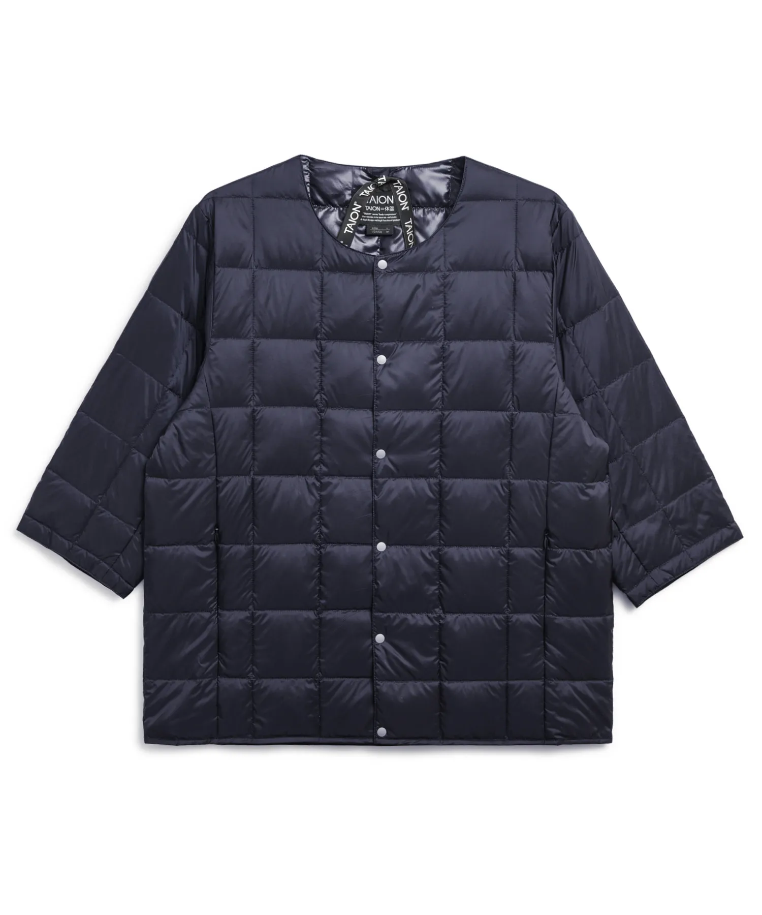 Unisex Basic Crew Neck Down 3/4 Sleeve - Image 9