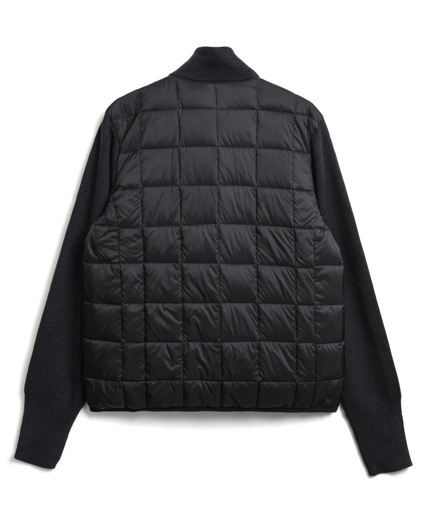 Unisex Basic Hi Neck Down Jacket + Knit Sleeves - Image 3