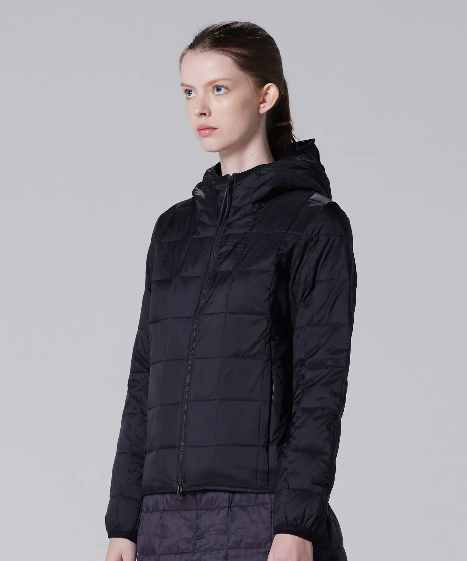 Unisex Basic Hood W-Zip Down Jacket - Image 10