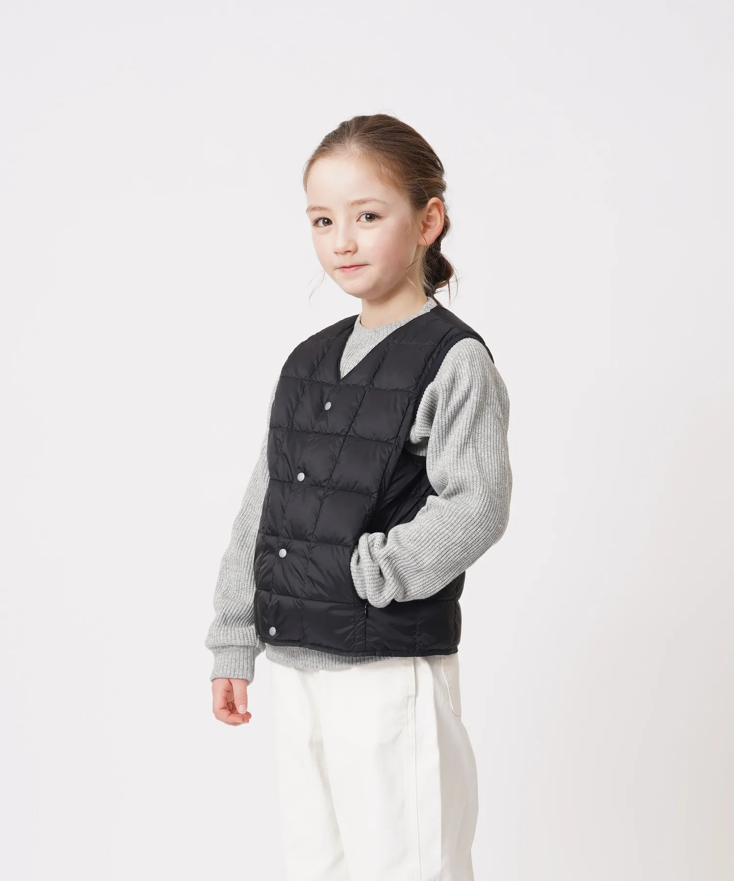 Kids Basic V-Neck Button Down Vest - Image 10