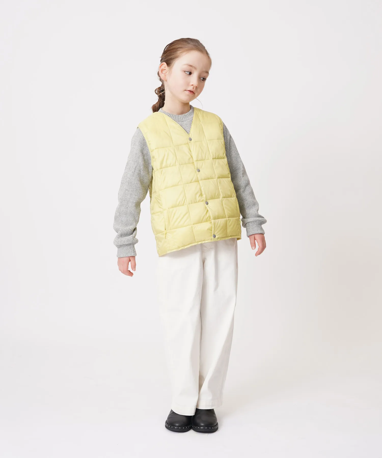 Kids Basic V-Neck Button Down Vest - Image 11