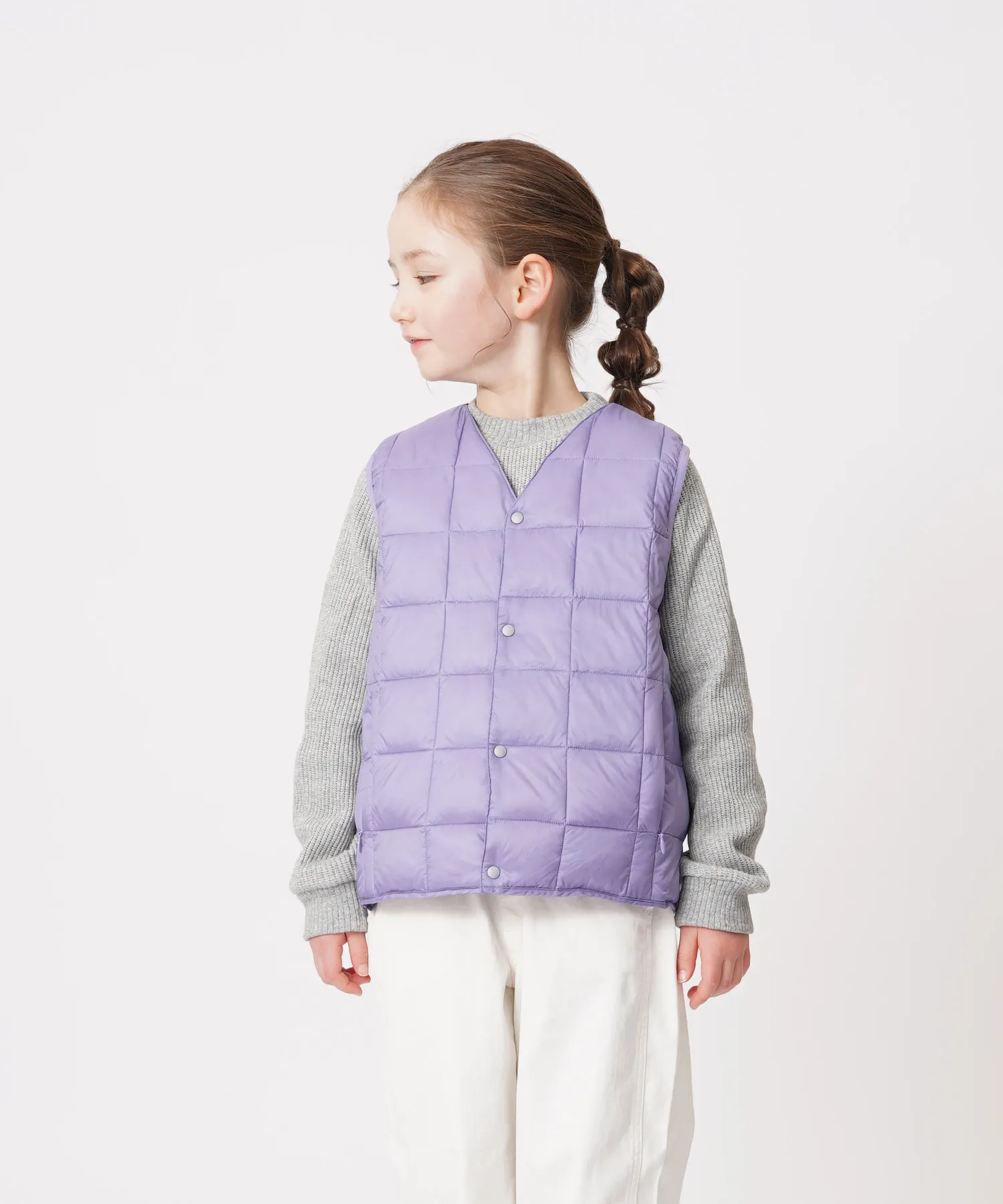 Kids Basic V-Neck Button Down Vest - Image 13