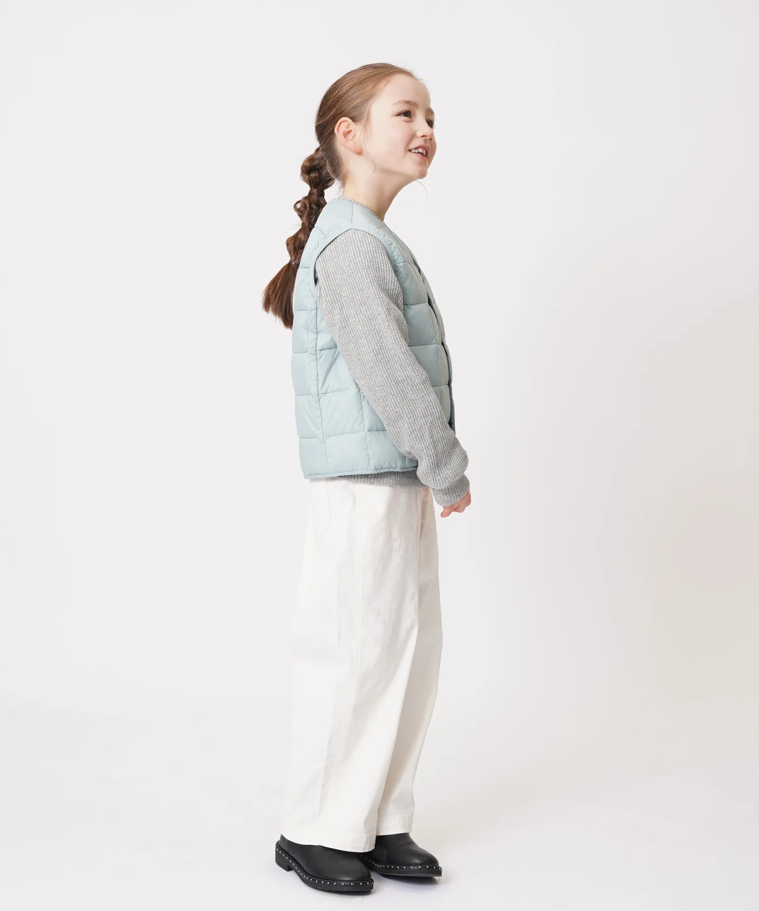 Kids Basic V-Neck Button Down Vest - Image 14