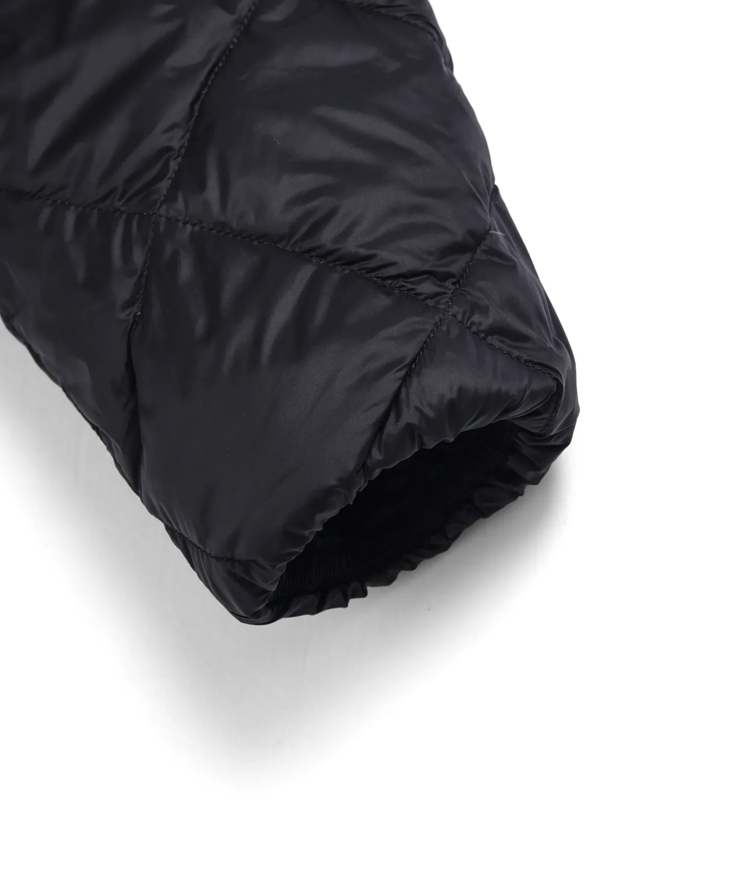 City Single Snap Button Crew Neck Long Down Coat - Image 7