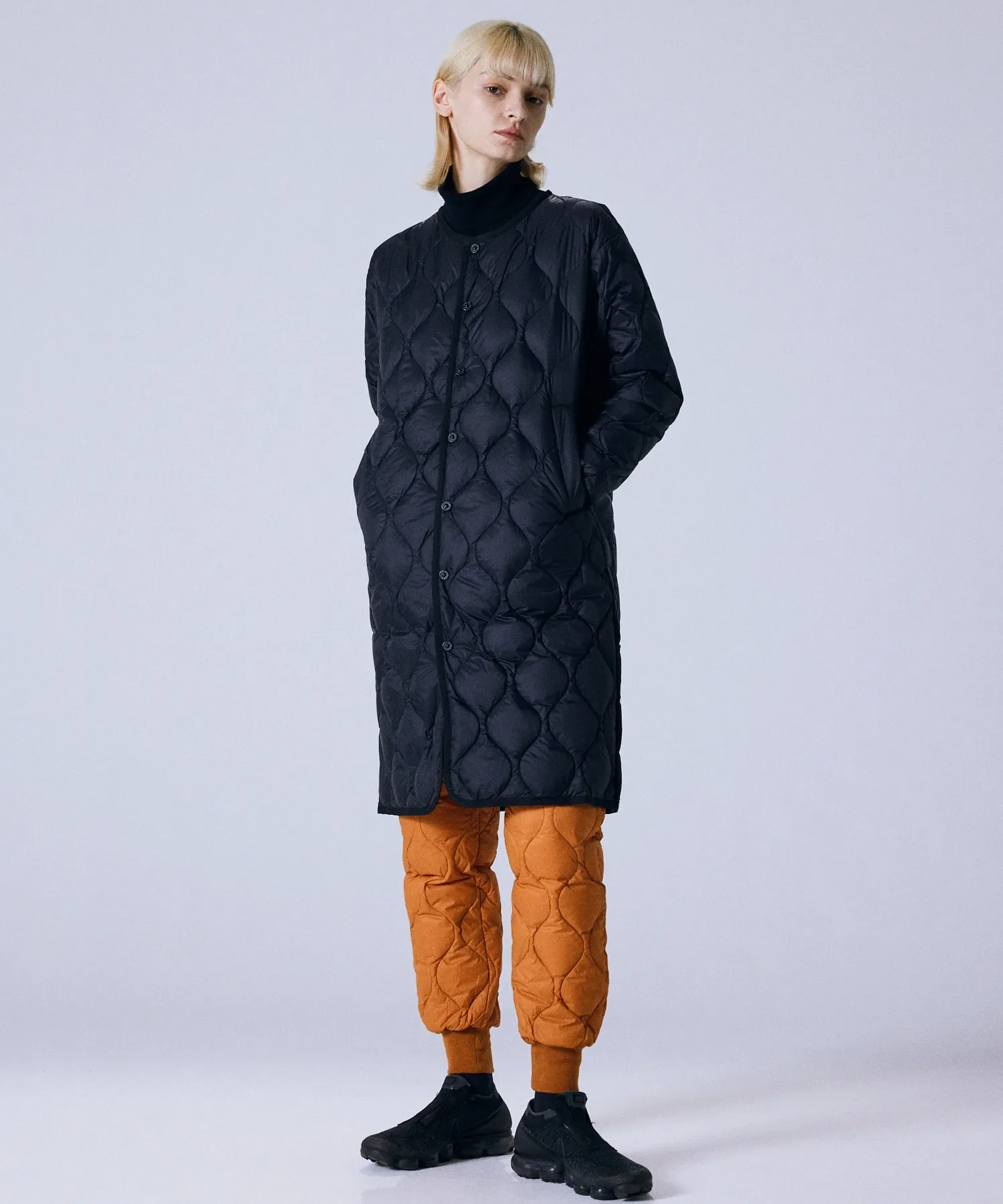 Unisex Military Over Size Crew Neck Long Down Jacket (Soft Shell) - Image 11