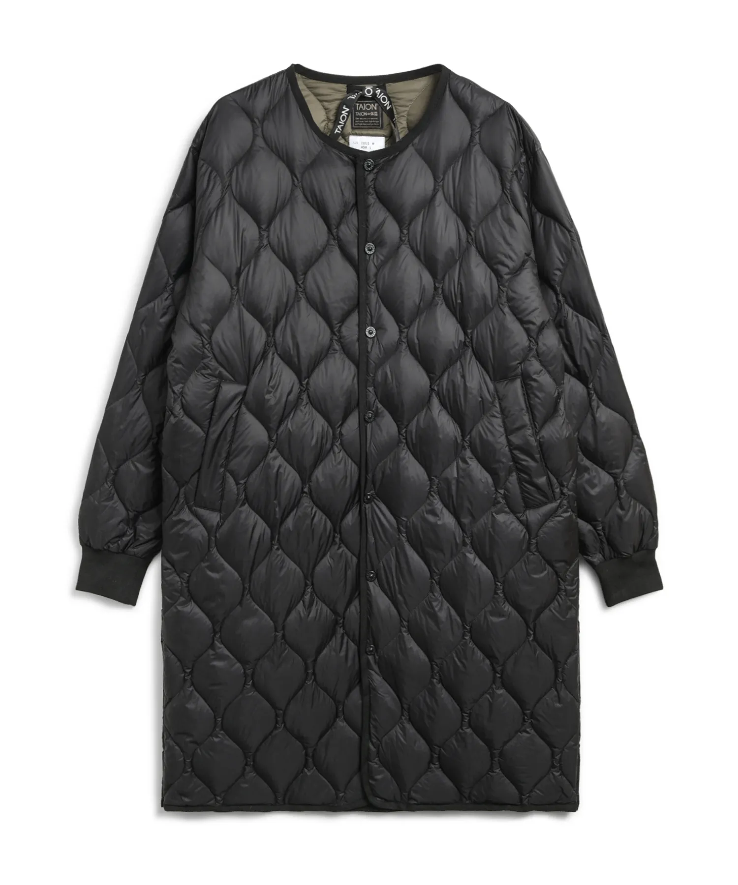 Unisex Military Over Size Crew Neck Long Down Jacket (Soft Shell) - Image 13