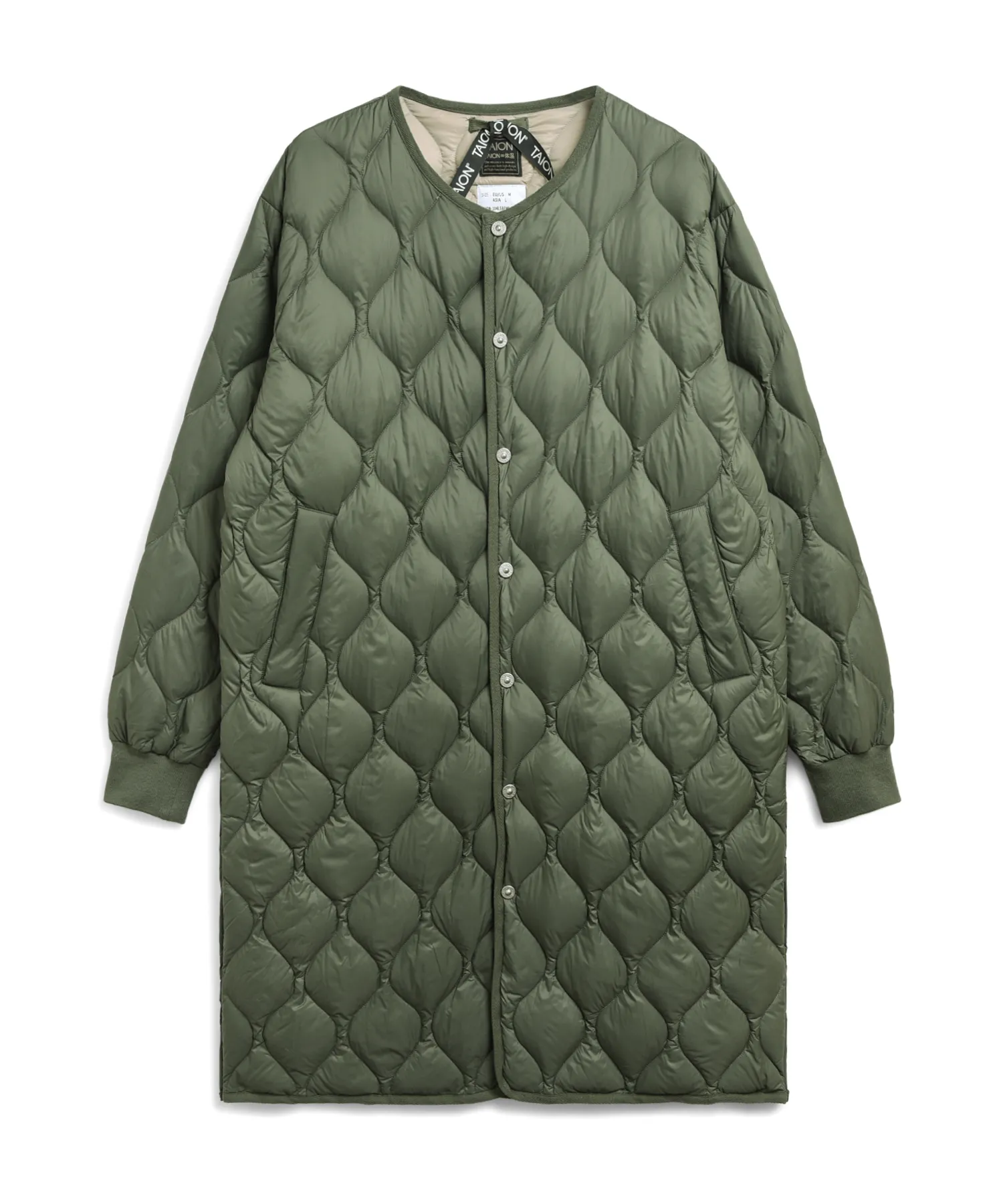 Unisex Military Over Size Crew Neck Long Down Jacket (Soft Shell) - Image 14