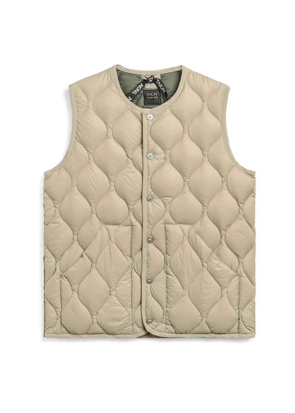 Unisex Military Crew Neck Down Vest (Soft Shell) - Image 11