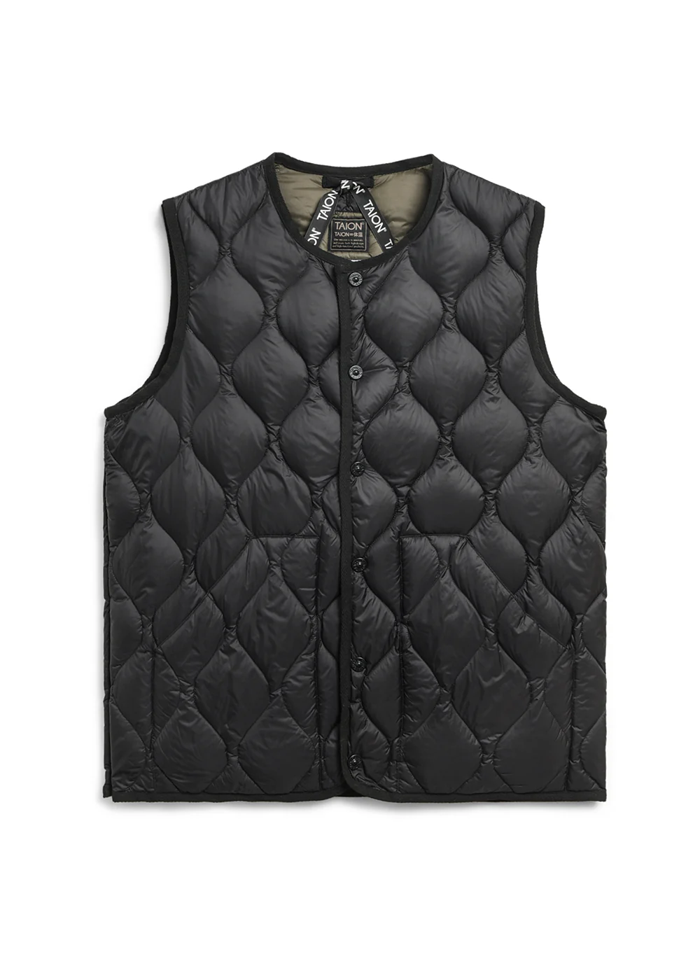 Unisex Military Crew Neck Down Vest (Soft Shell) - Image 12