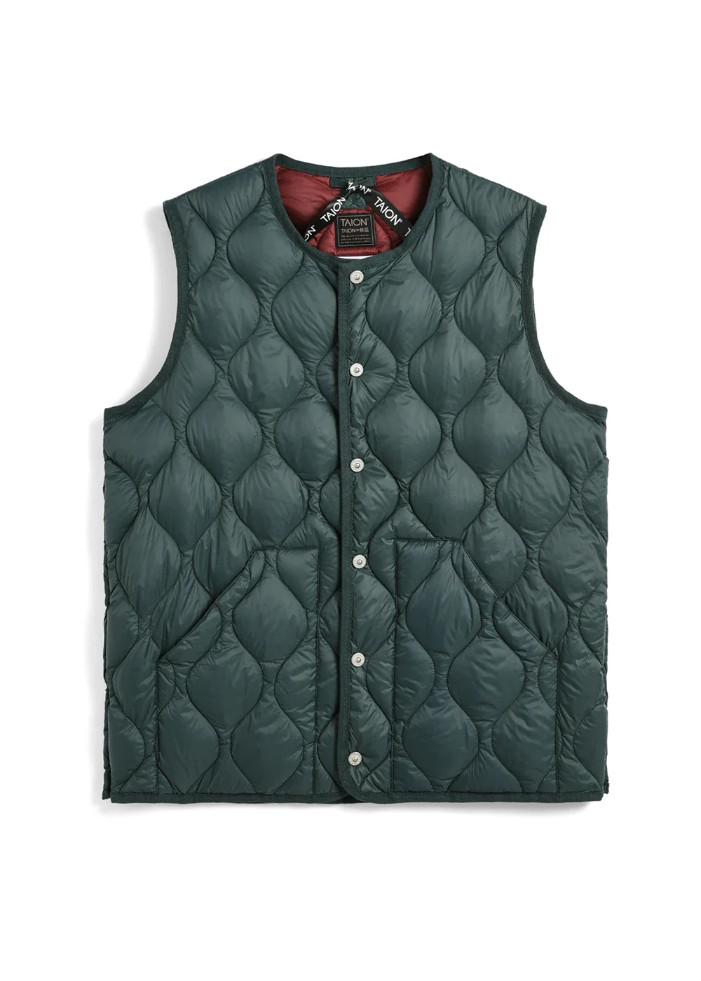 Unisex Military Crew Neck Down Vest (Soft Shell) - Image 15
