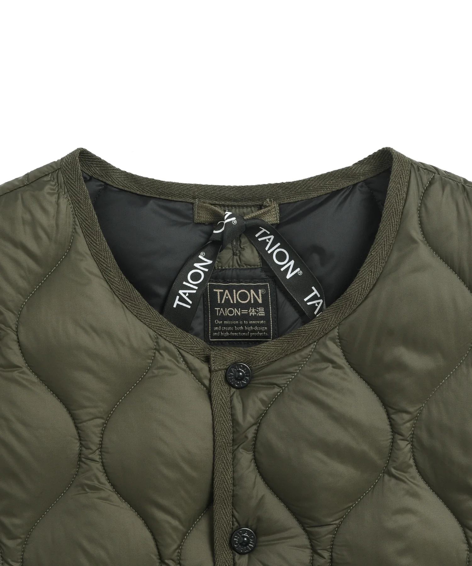 Unisex Military Crew Neck Down Vest (Soft Shell) - Image 4