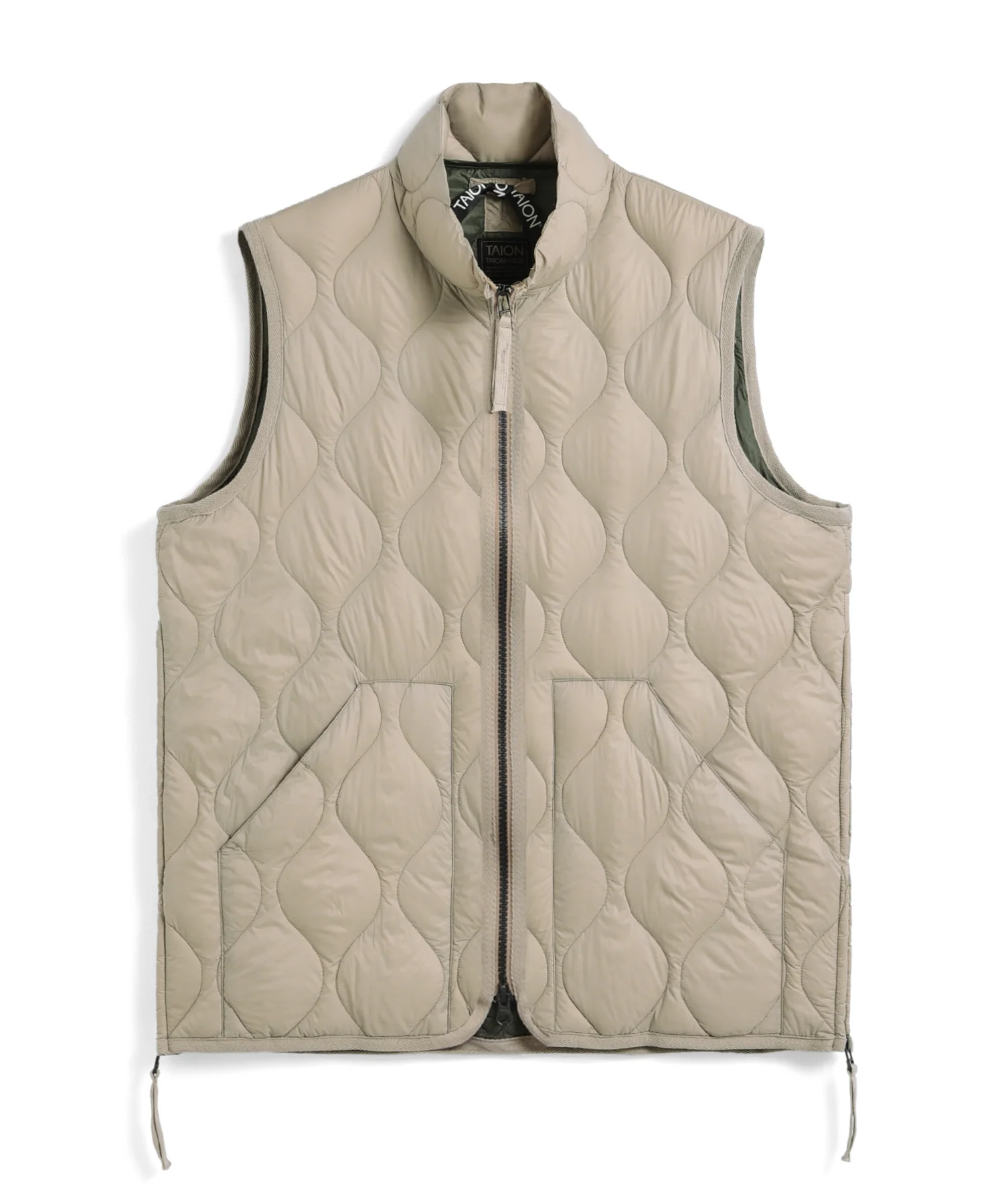 Unisex Military Hi-Neck W-Zip Down Vest (Soft Shell) - Image 16