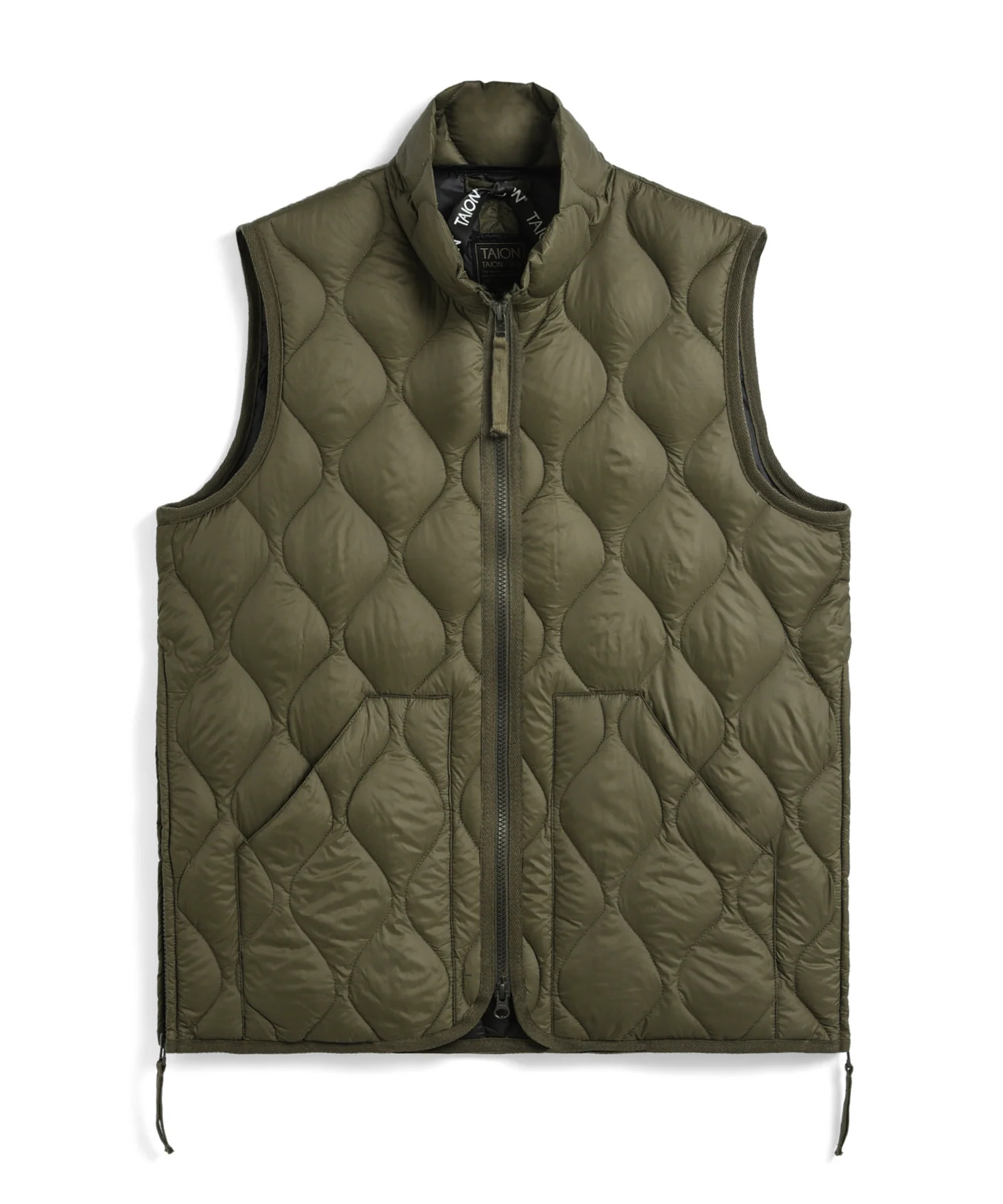 Unisex Military Hi-Neck W-Zip Down Vest (Soft Shell) - Image 17
