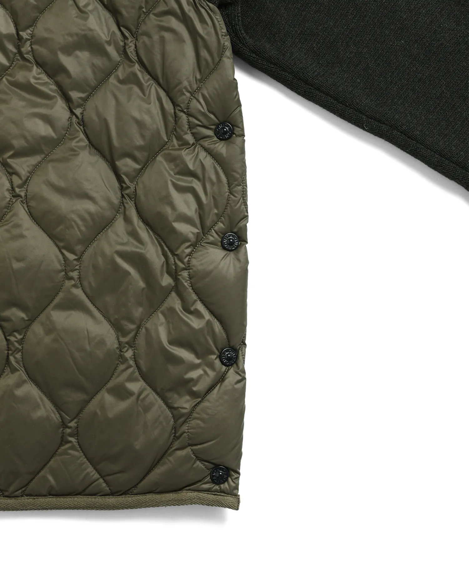 Unisex Military Hi Neck Knit + Down (Soft Shell) - Image 4