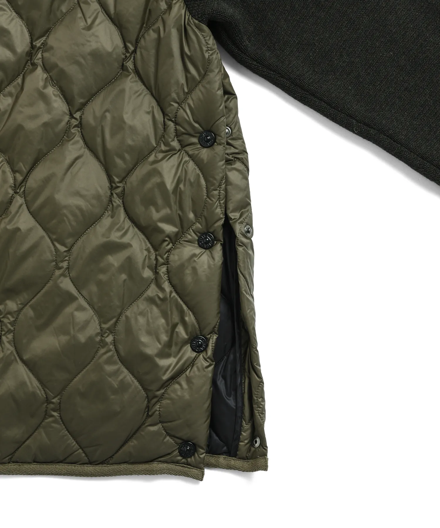 Unisex Military Hi Neck Knit + Down (Soft Shell) - Image 5