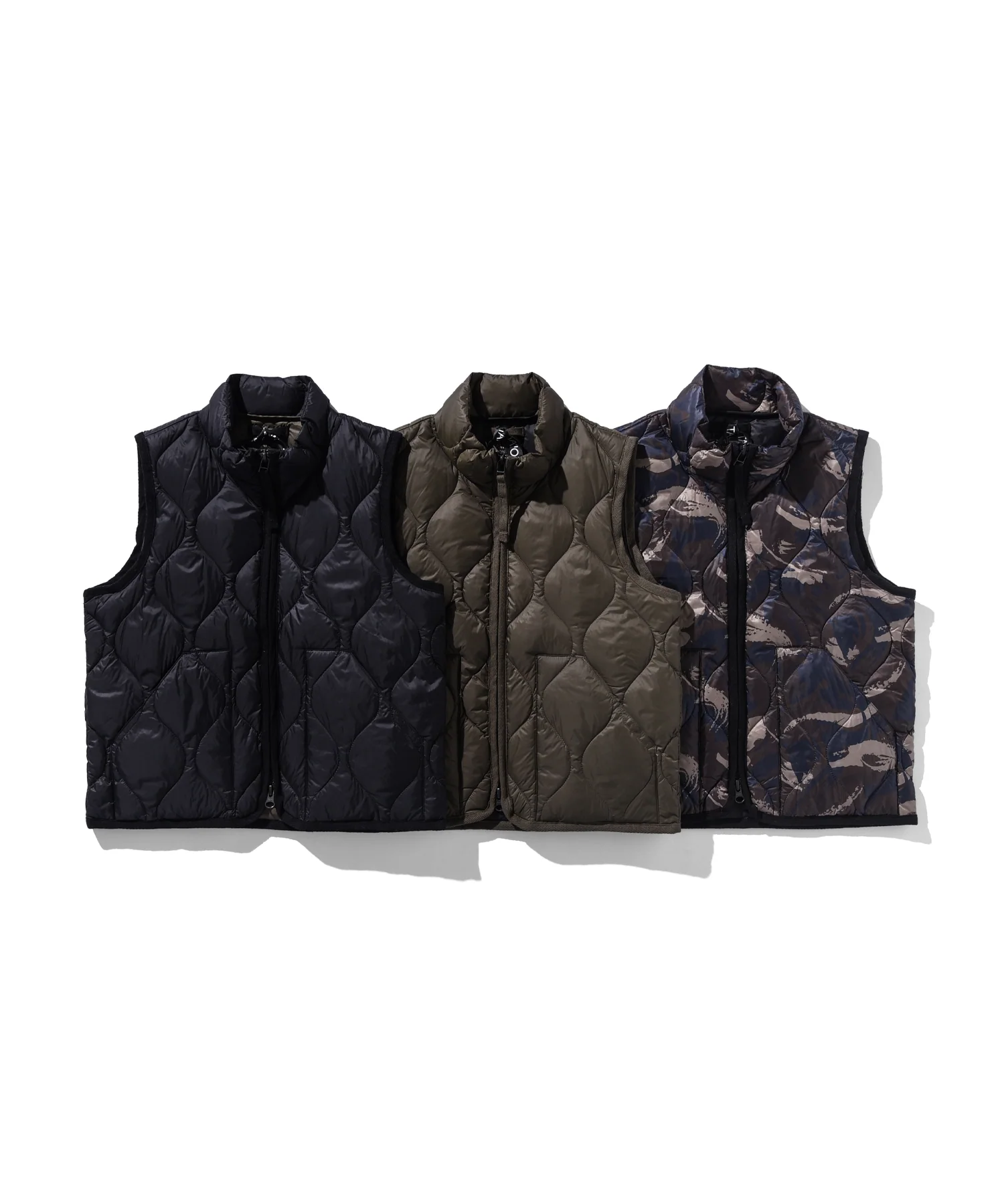 Kids Military Hi-Neck W-Zip Down Vest (Soft Shell) - Image 3