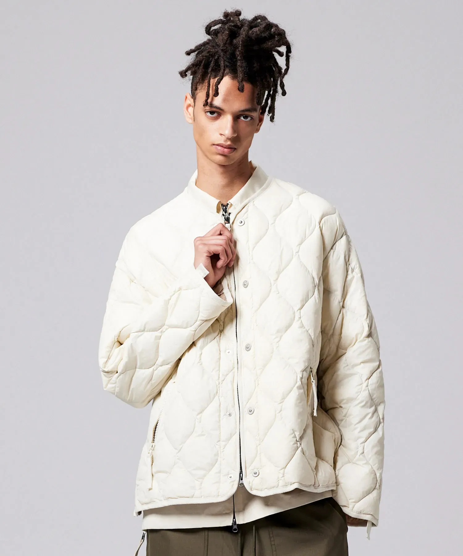 Unisex Military M65 Liner W-Zip Short Down Jacket (Soft Shell) - Image 12