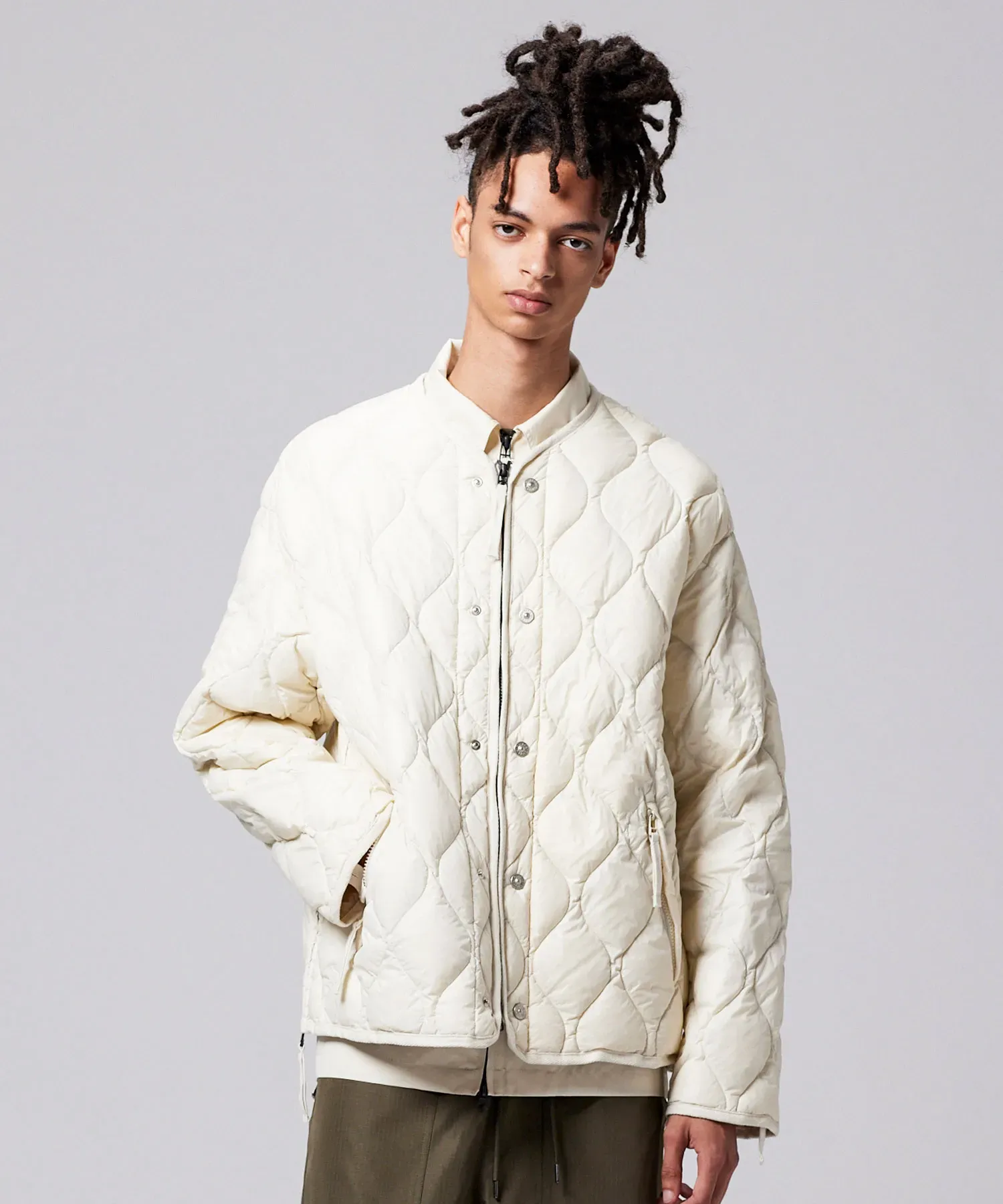 Unisex Military M65 Liner W-Zip Short Down Jacket (Soft Shell) - Image 15