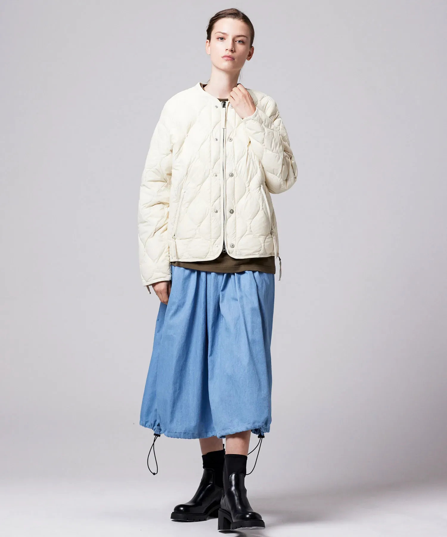 Unisex Military M65 Liner W-Zip Short Down Jacket (Soft Shell) - Image 24