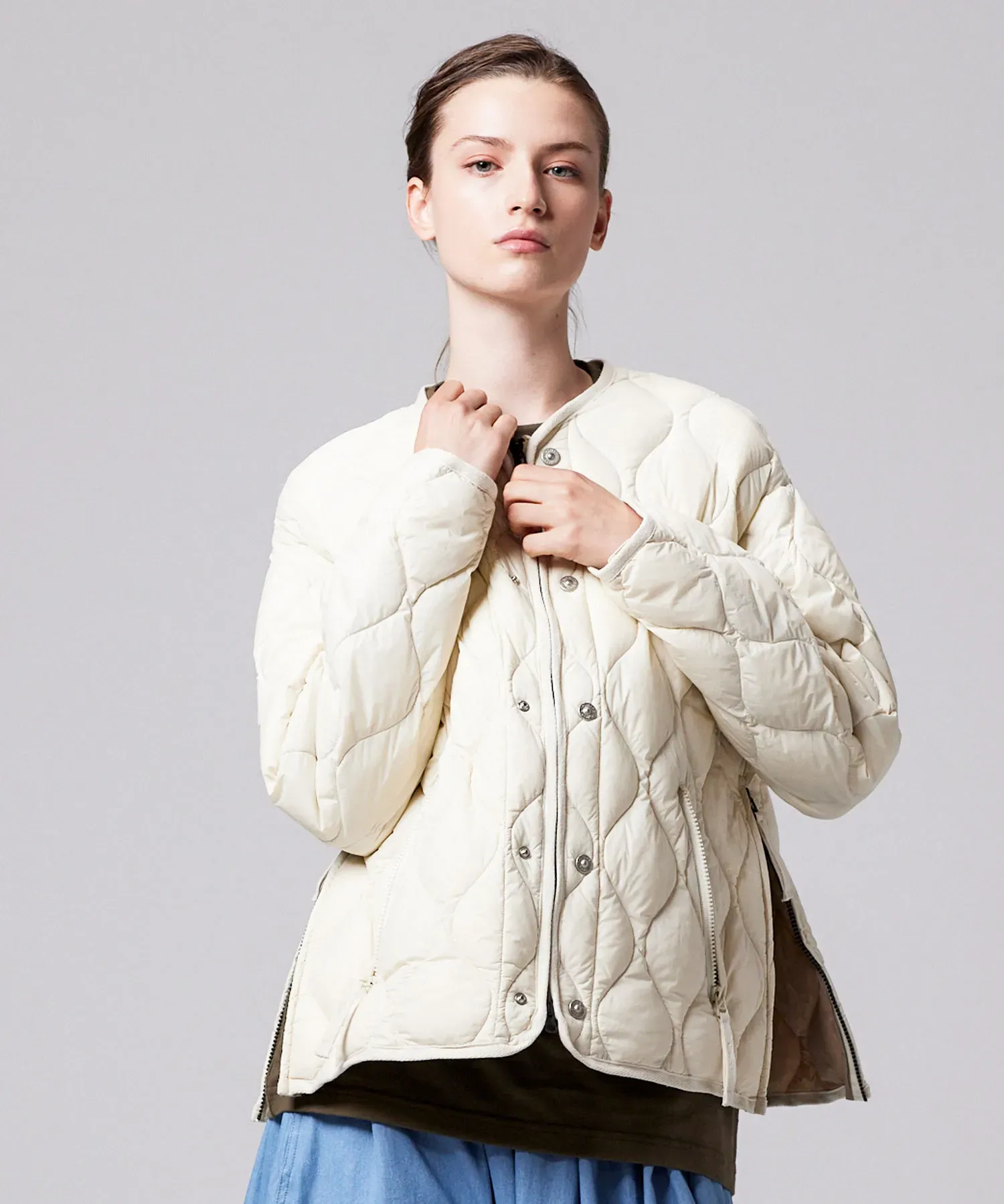 Unisex Military M65 Liner W-Zip Short Down Jacket (Soft Shell) - Image 25