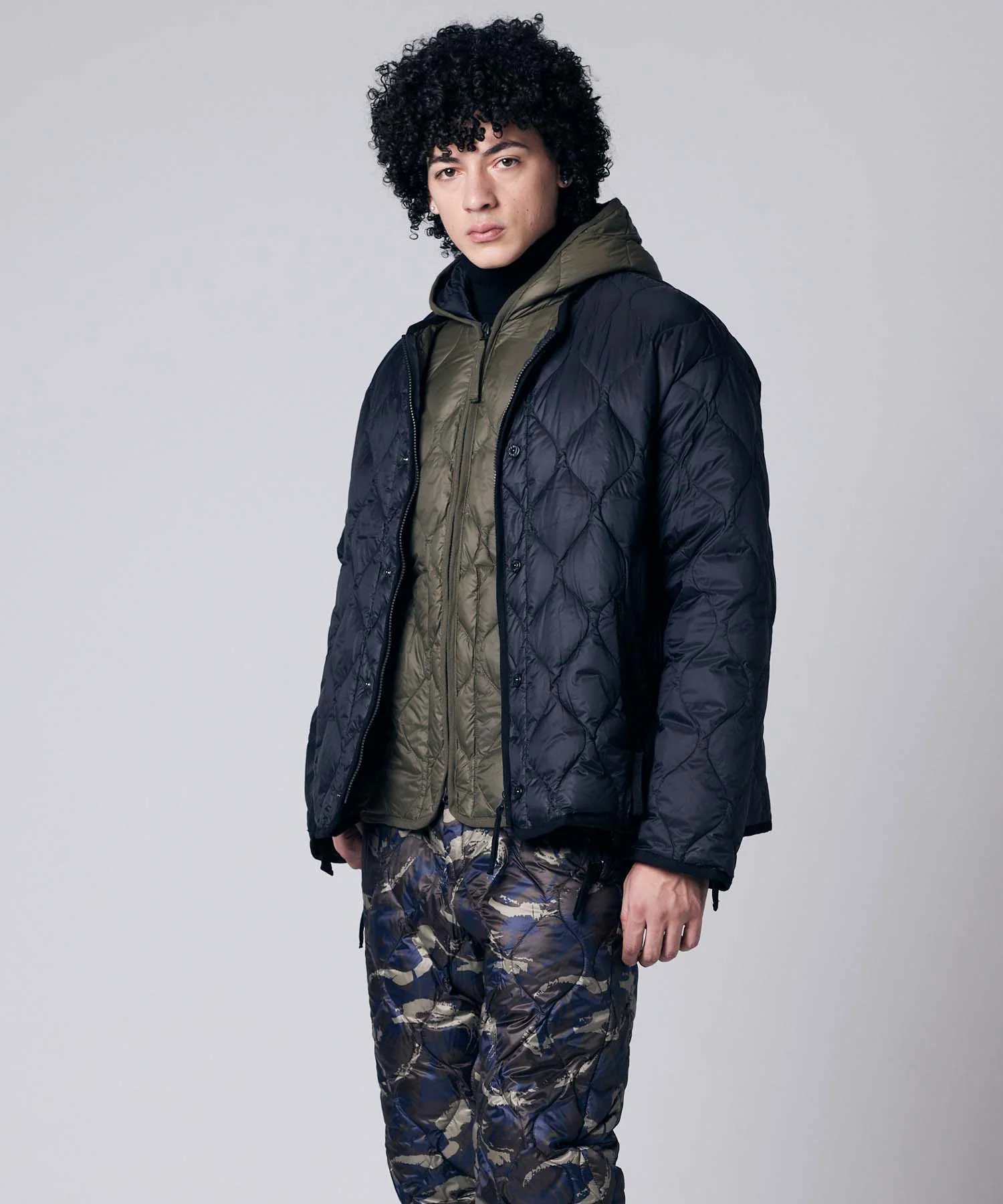 Unisex Military M65 Liner W-Zip Short Down Jacket (Soft Shell) - Image 28